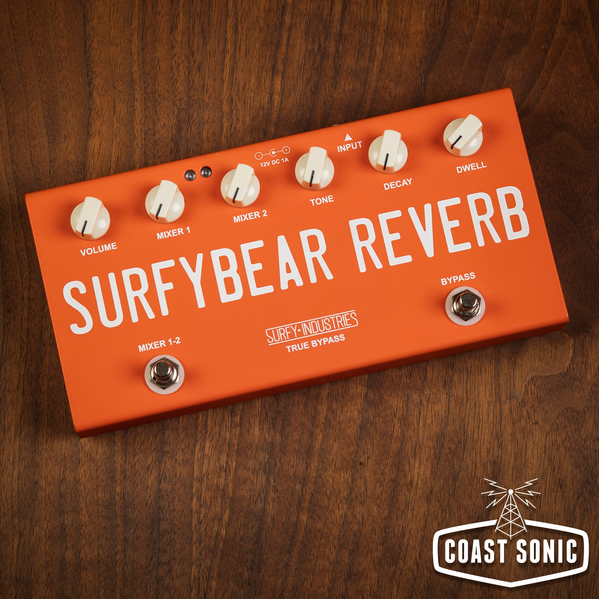 Surfy Industries SurfyBear Compact Reverb Unit *Fiesta Red*