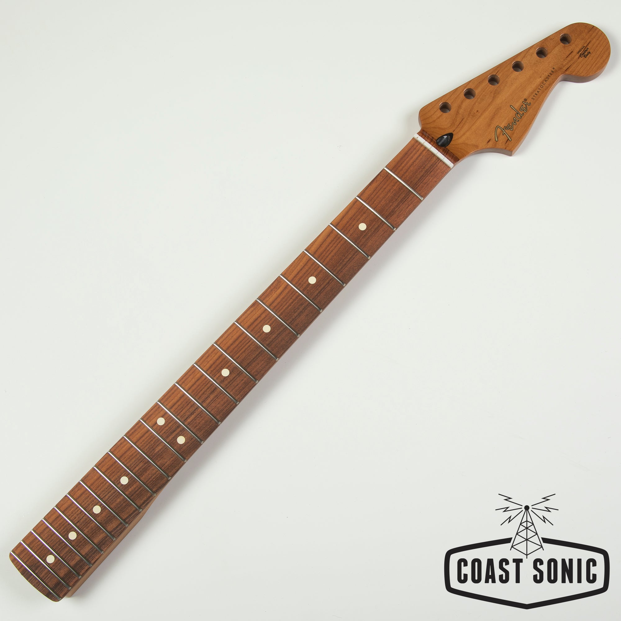 Fender Roasted Maple Stratocaster Neck- Flat Oval- Pau Ferro