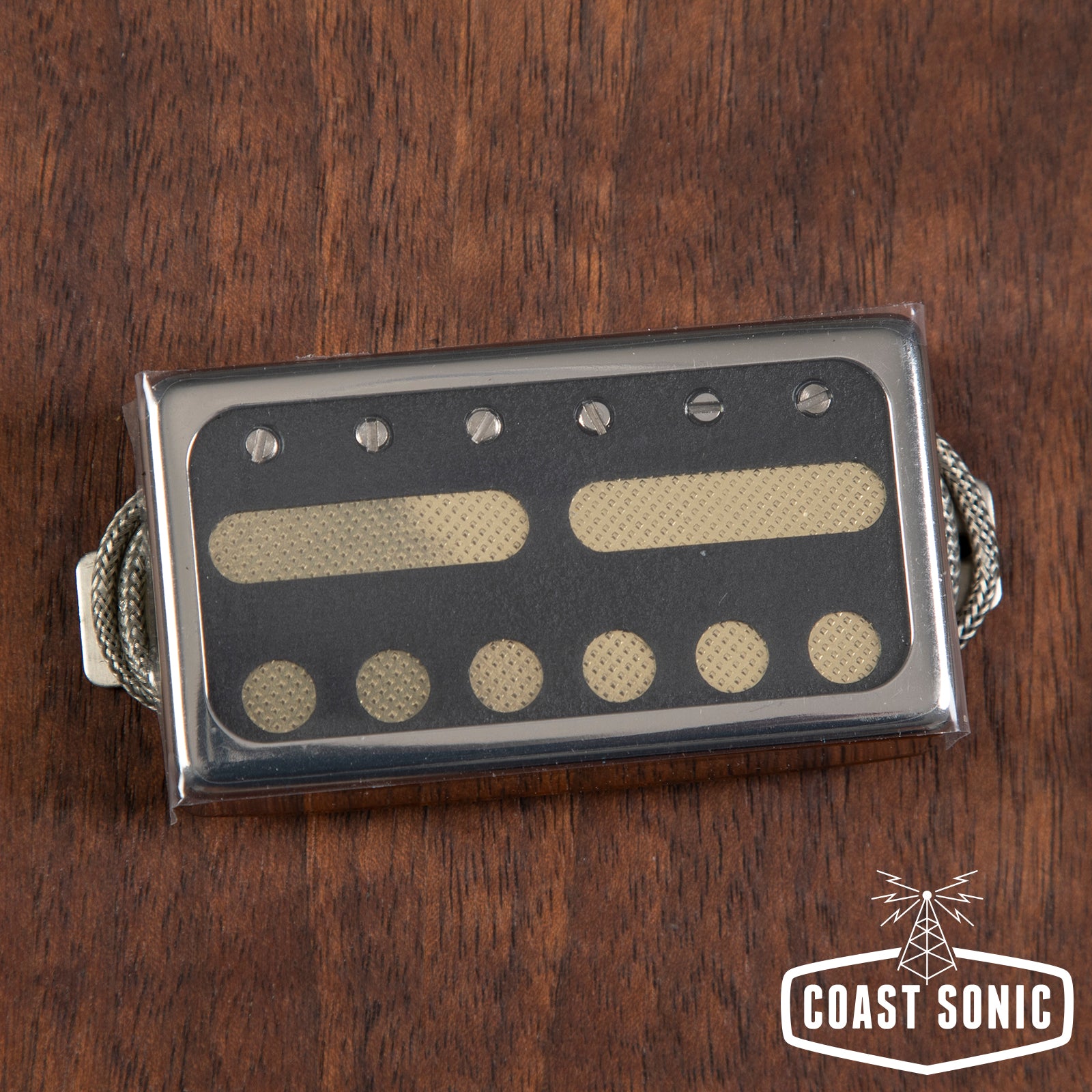 Lollar Novel Foil Gold Foil Bridge Pickup Black Top