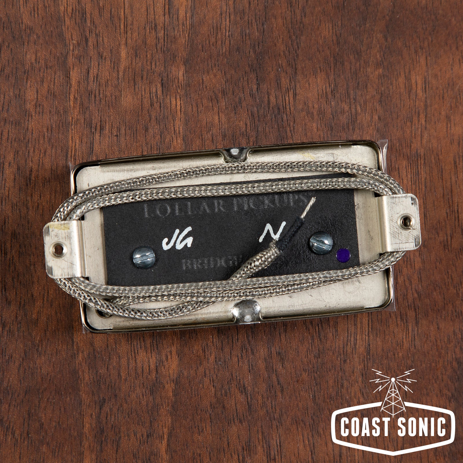 Lollar Novel Foil Gold Foil Bridge Pickup Black Top