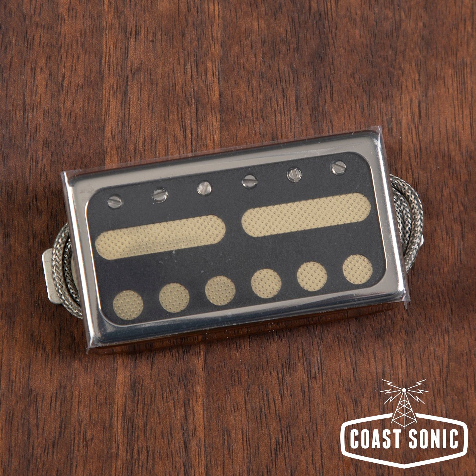 Lollar Novel Foil Gold Foil Neck Pickup Black Top