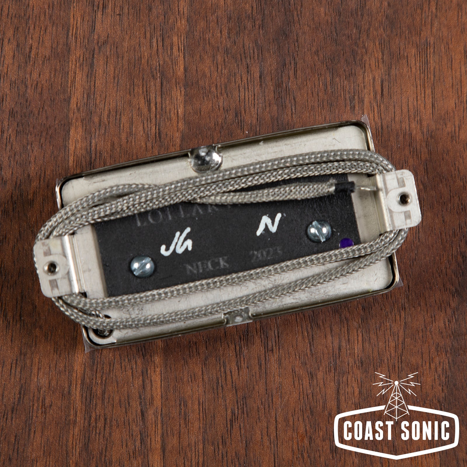 Lollar Novel Foil Gold Foil Neck Pickup Black Top