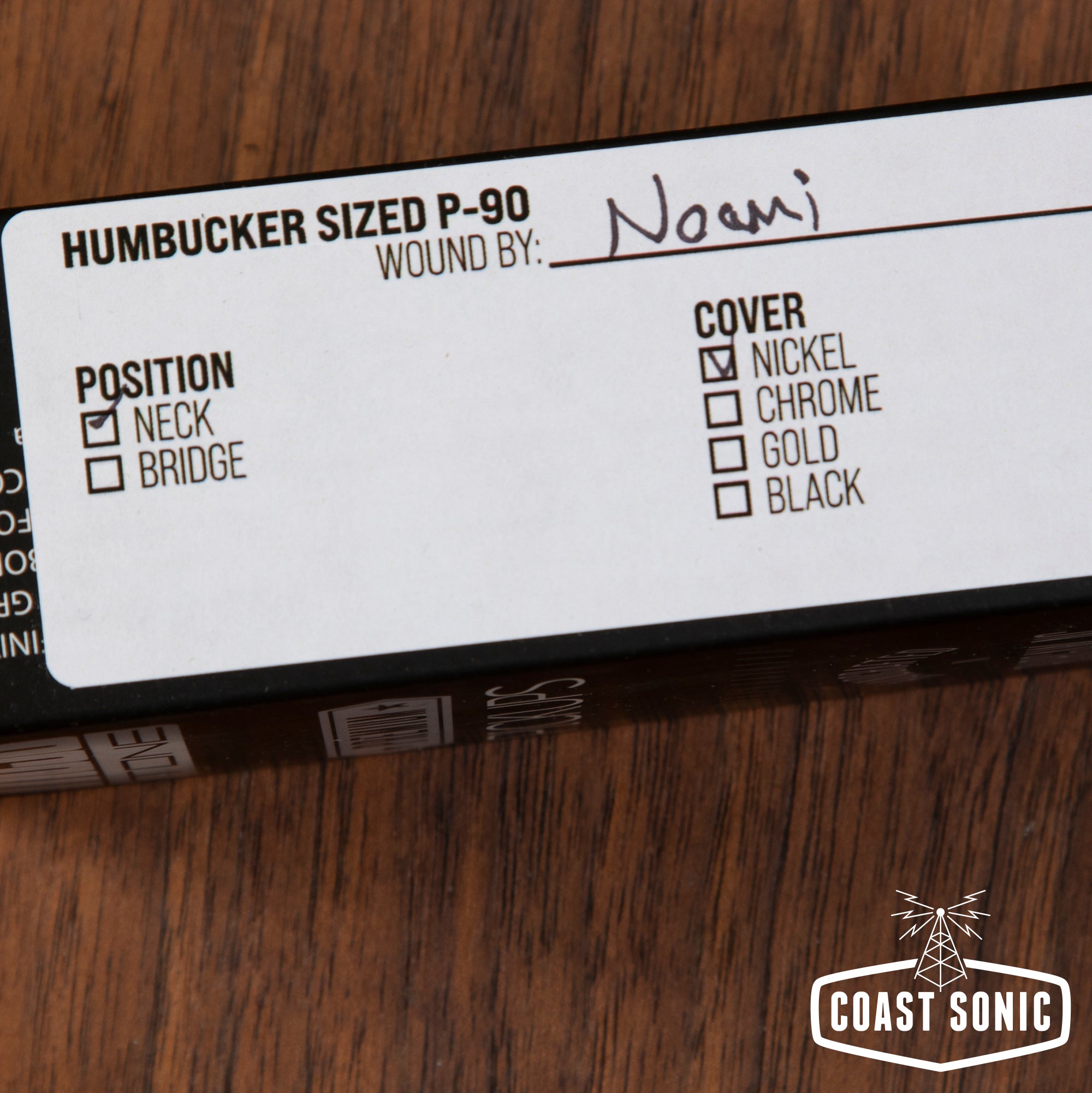 Mojotone Humbucker Sized P-90 Neck Pickup Nickel