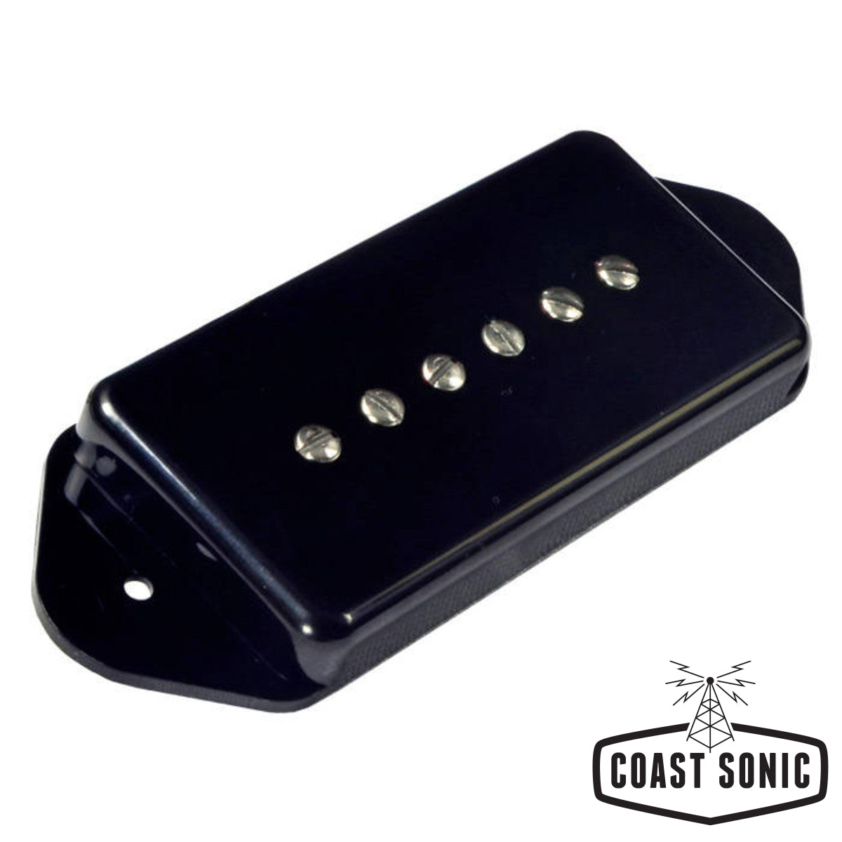 Mojotone '56 Quiet Coil P-90 Dogear Bridge Pickup Black