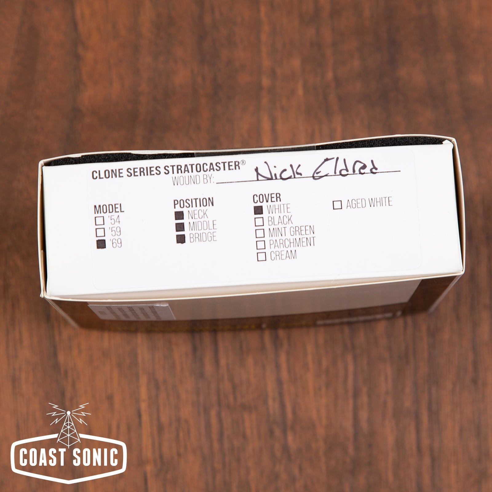 Mojotone '69 Clone Strat Pickup Set White