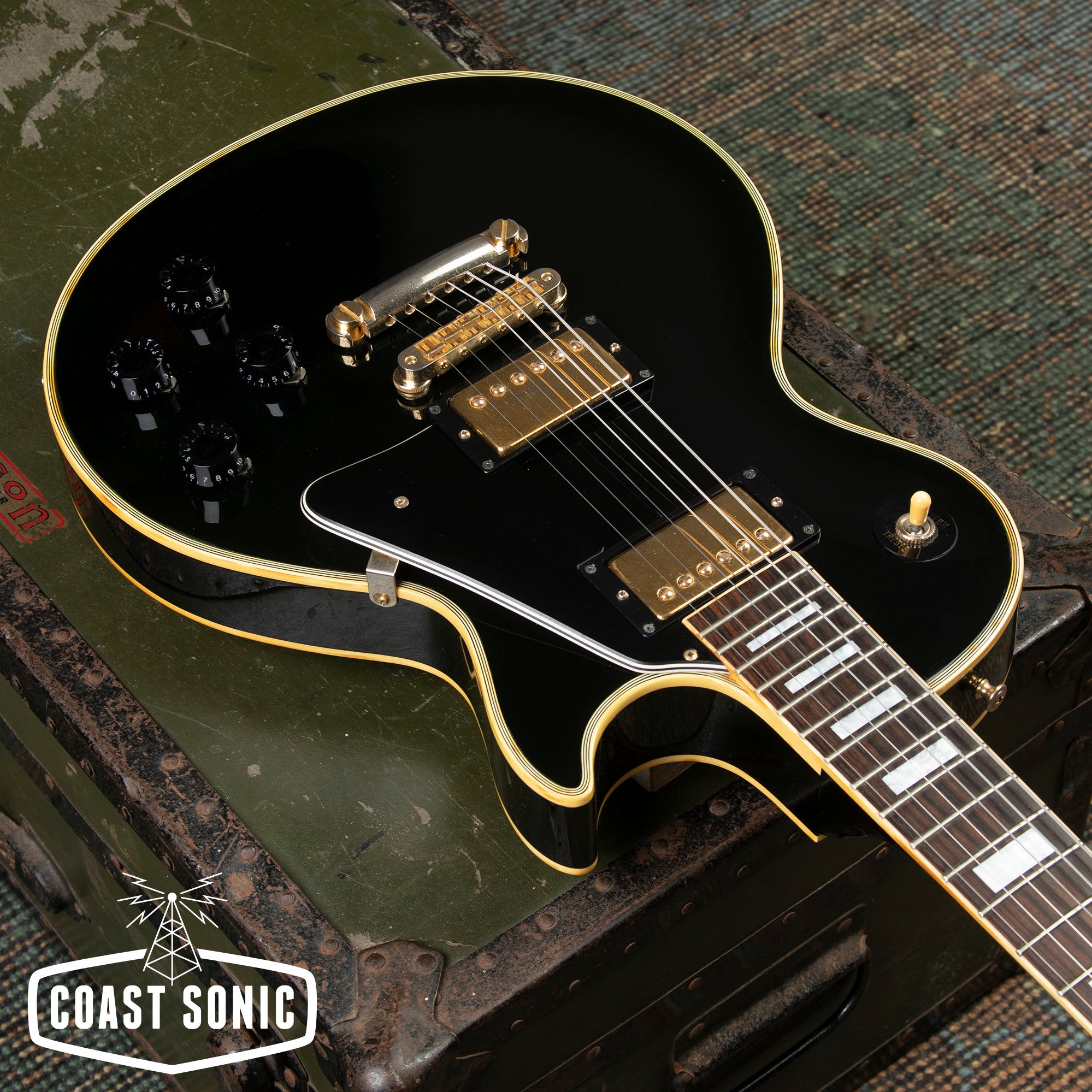 1990 Orville by Gibson LPC Black Beauty Made in Japan, USA PAF Humbuck