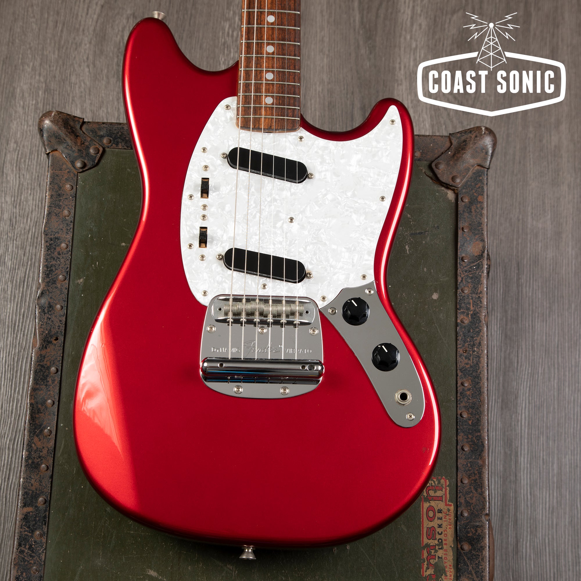 2007 Fender Made in Japan '69 Mustang Reissue Candy Apple Red w/ Match