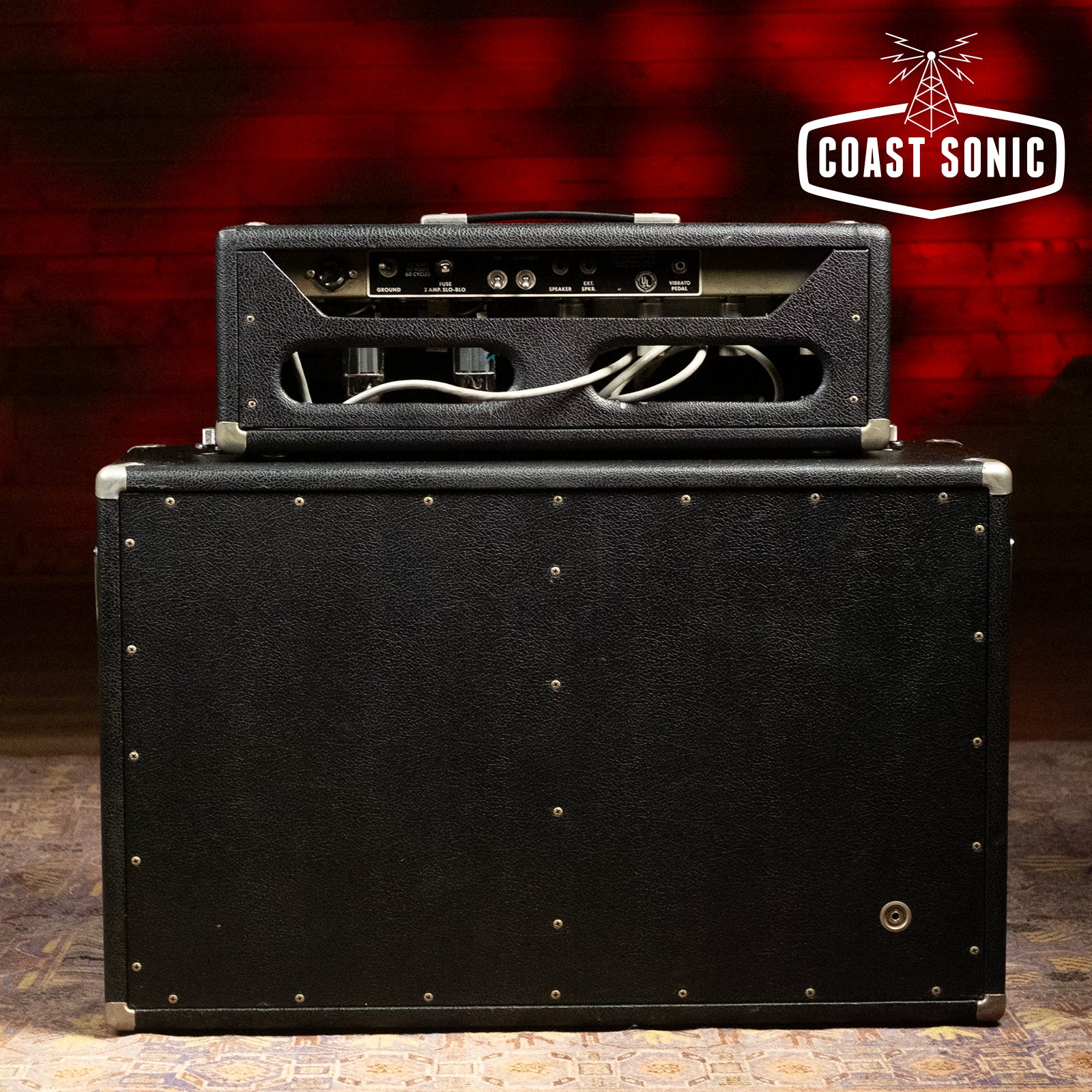 1964 Fender Bandmaster Piggyback Amplifier AB763, all original conditi