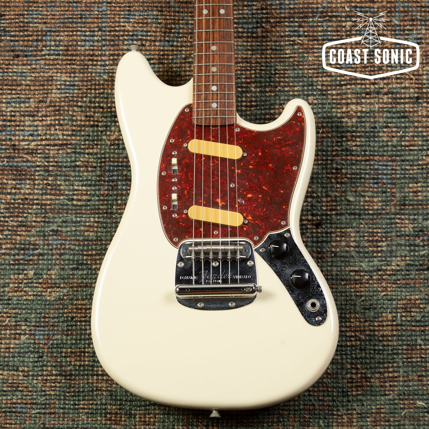 ギター Fender JAPAN MG65 MUSTANG 2014 Fender '65 Mustang Reissue Olympic White MG65 made in Japan MIJ