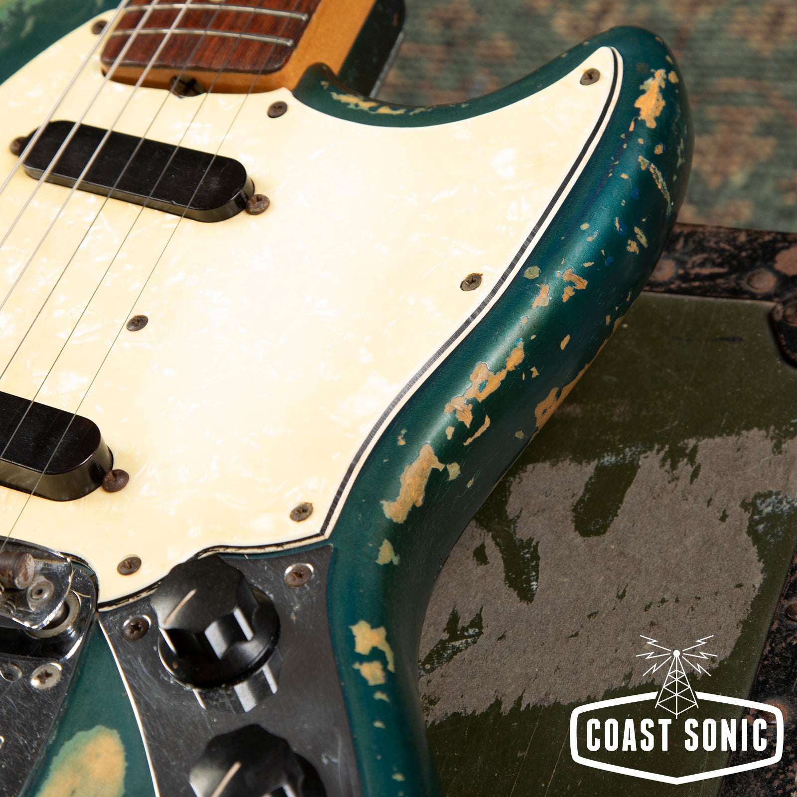1969 Fender Mustang & Original Case - Competition Burgundy (Blue) w/ M