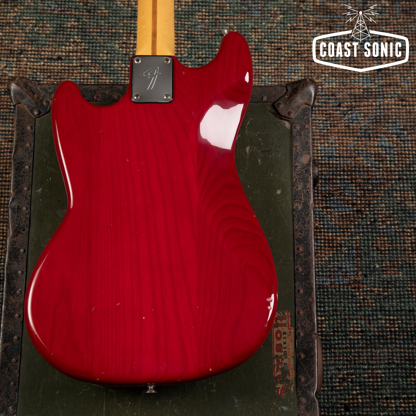 1978 Fender Mustang - Ash Body - Transparent Red