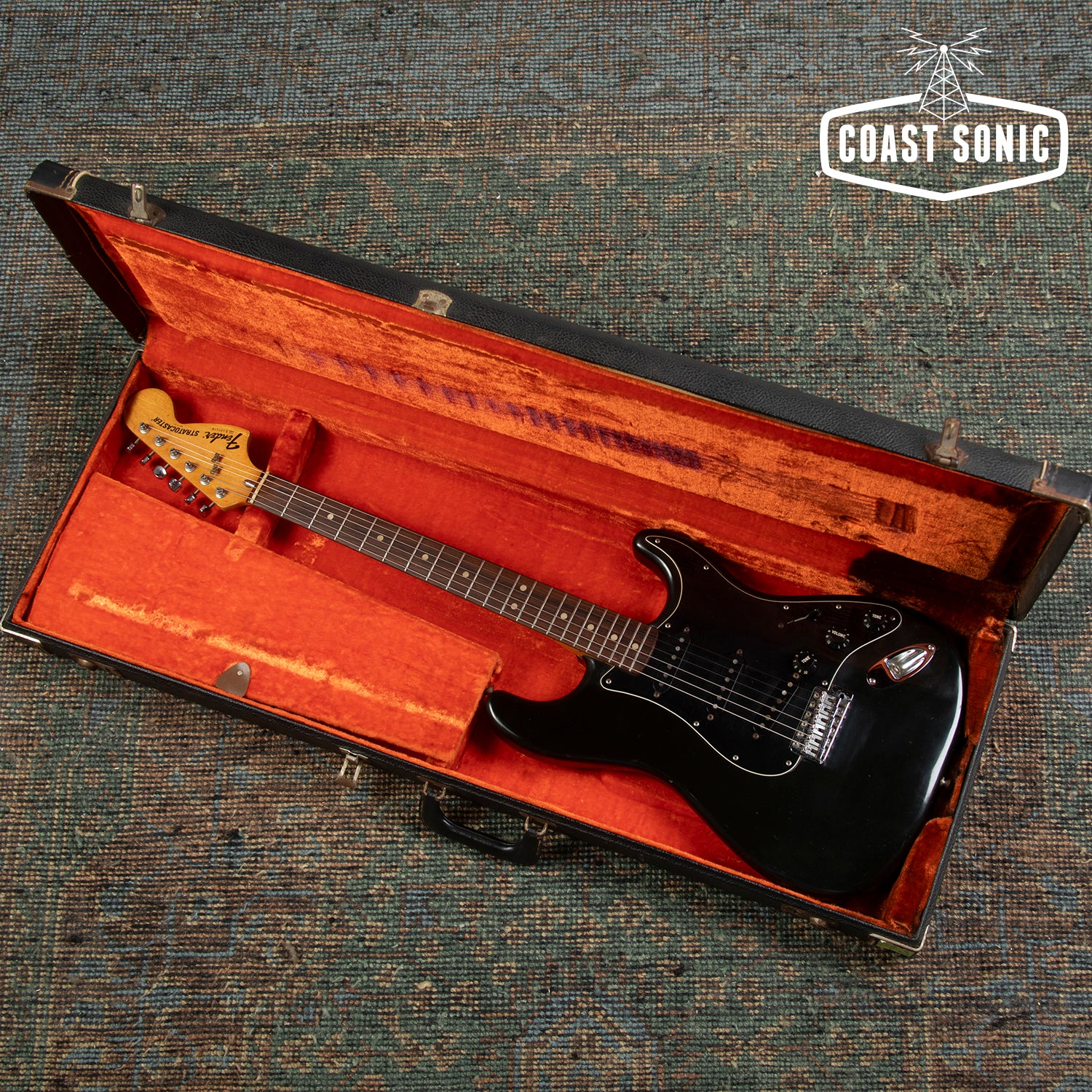 Vintage 1978 Fender Stratocaster Black, all-original, with case