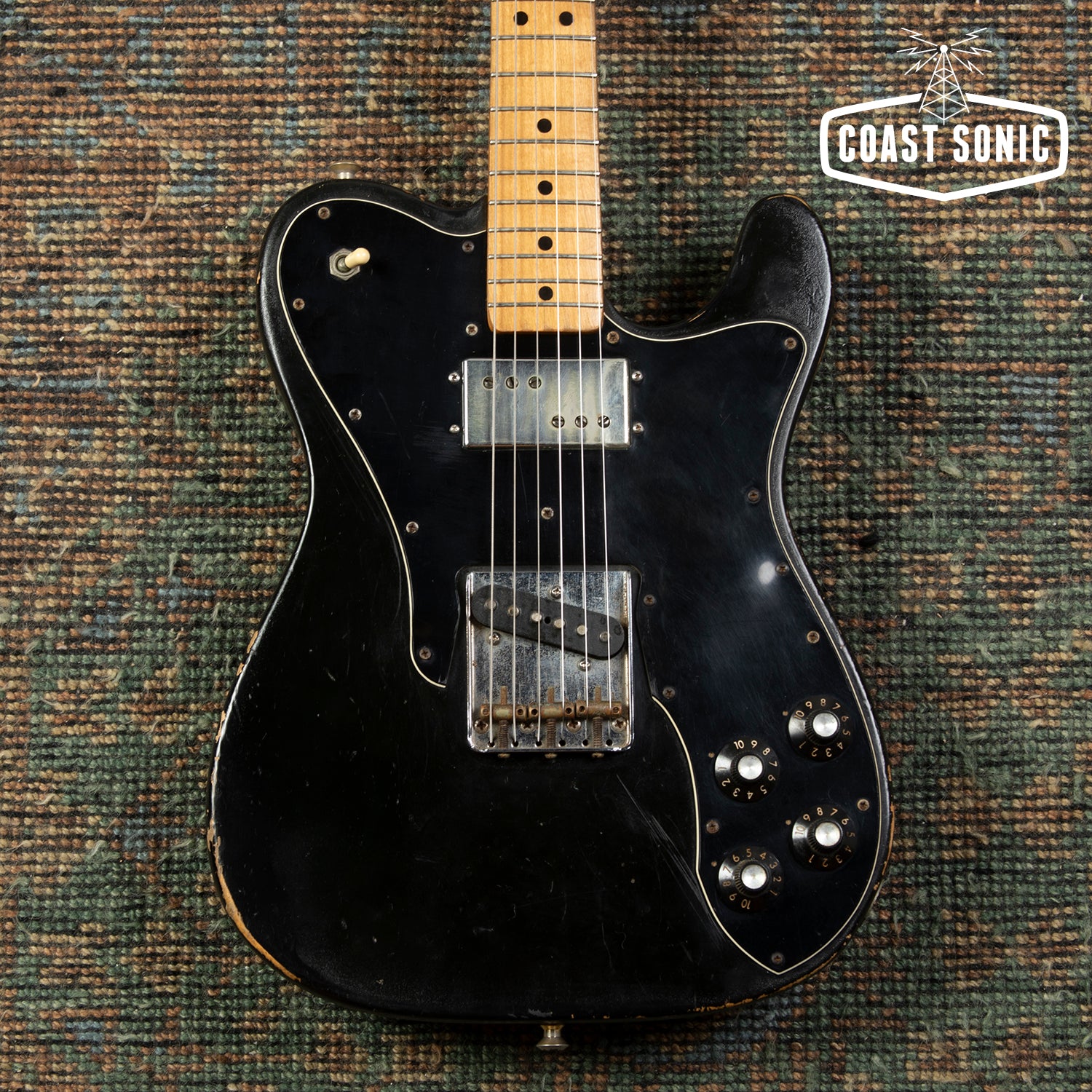 1974 Fender Telecasterリフィニッシュ Vintage 1974 Fender Telecaster Custom, w/ original hard case, 7lbs 6 o