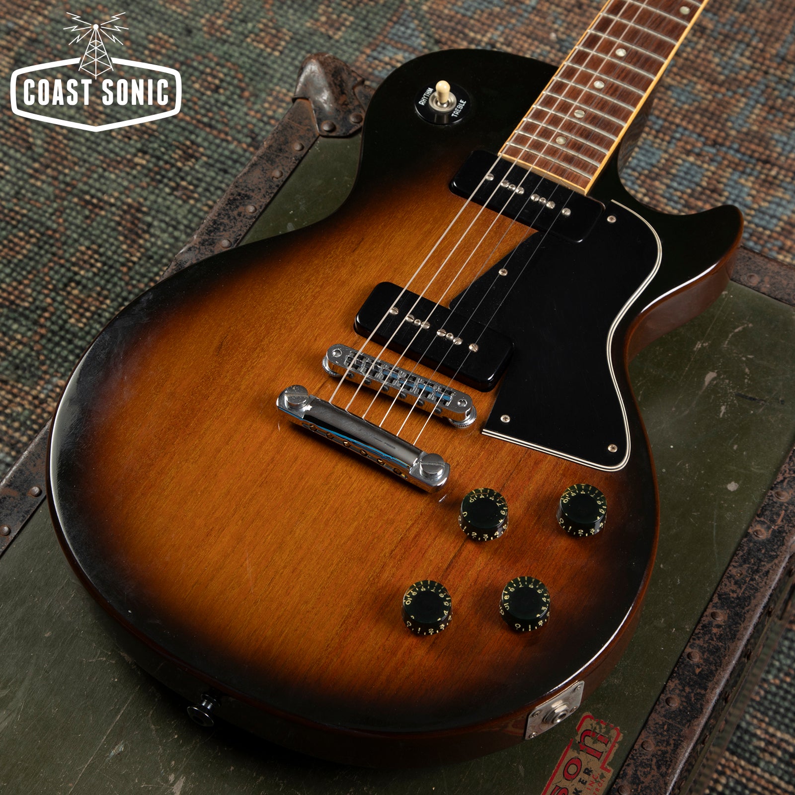 tobacco sunburst les paul Standard 50's Double Trouble relieved mahogany body topped with plain maple Gibson Les Paul Standard '50s