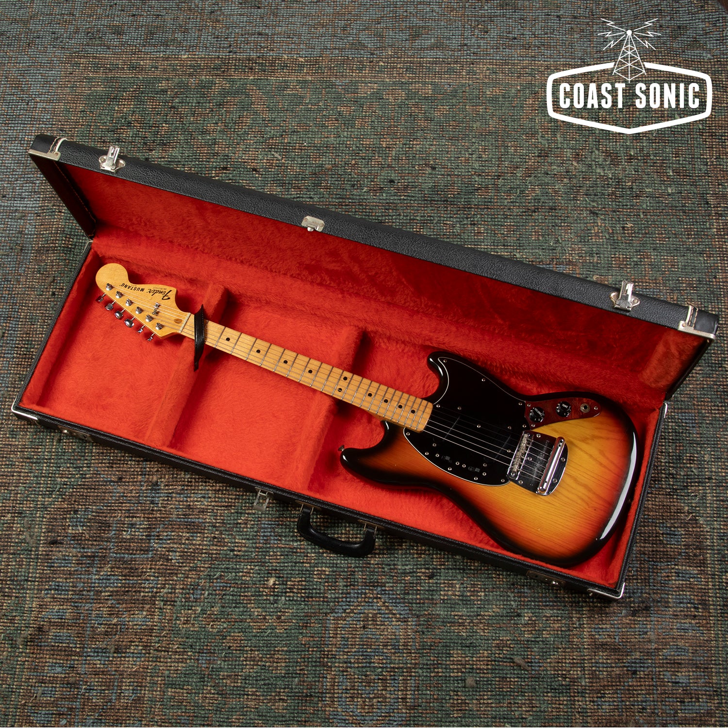 Vintage 1978 Fender Mustang - Ash Body Sunburst, with original case