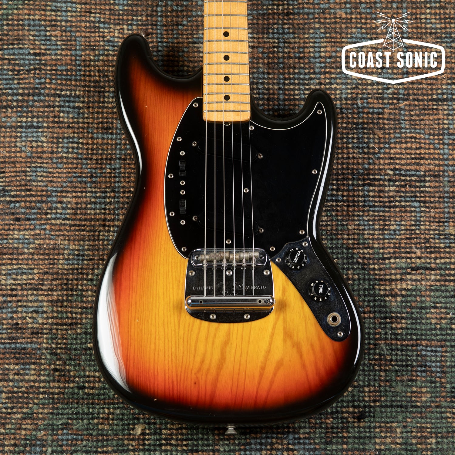 Vintage 1978 Fender Mustang - Ash Body Sunburst, with original case