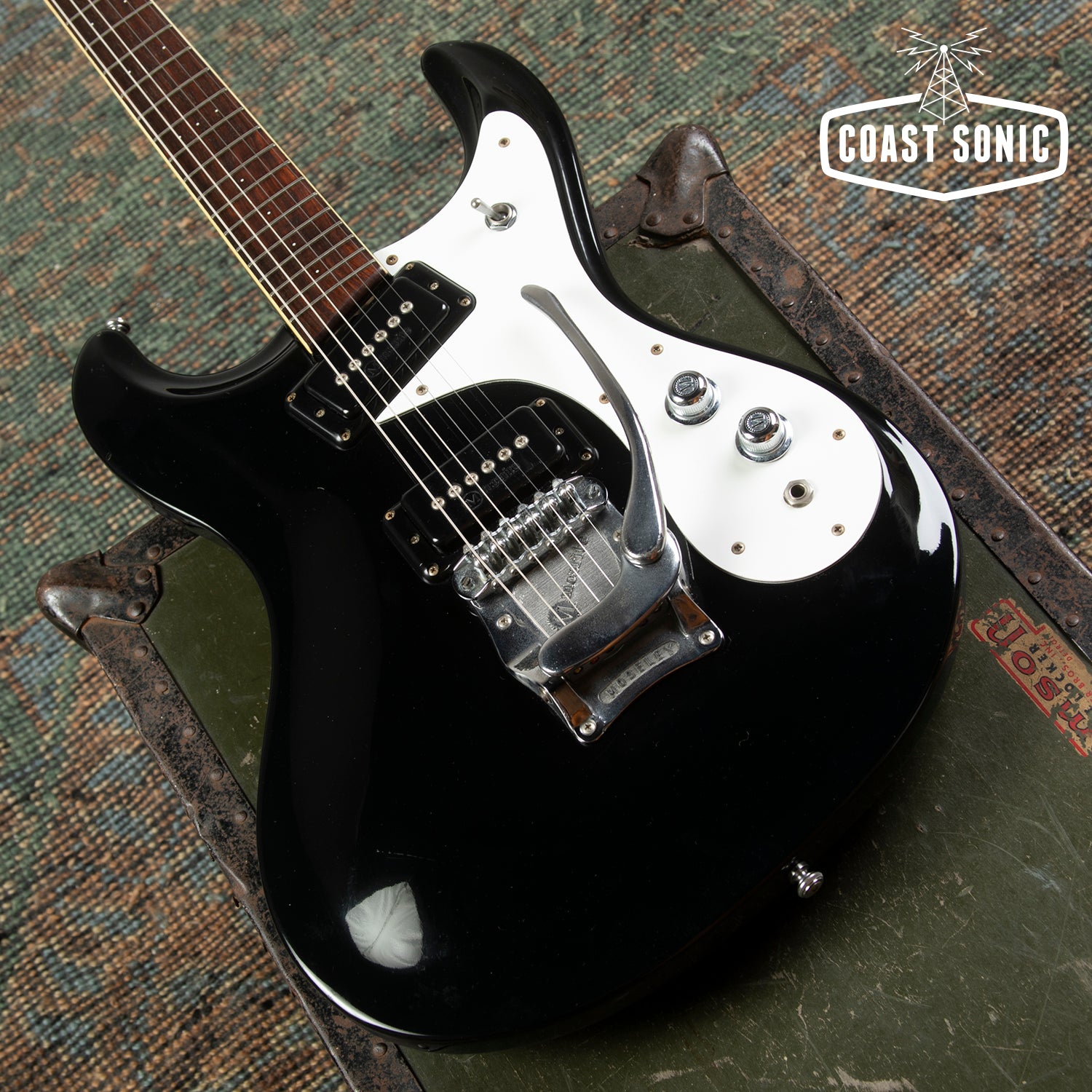1993 Mosrite The Ventures Model Reissue VMG-1200BLK Made in Japan