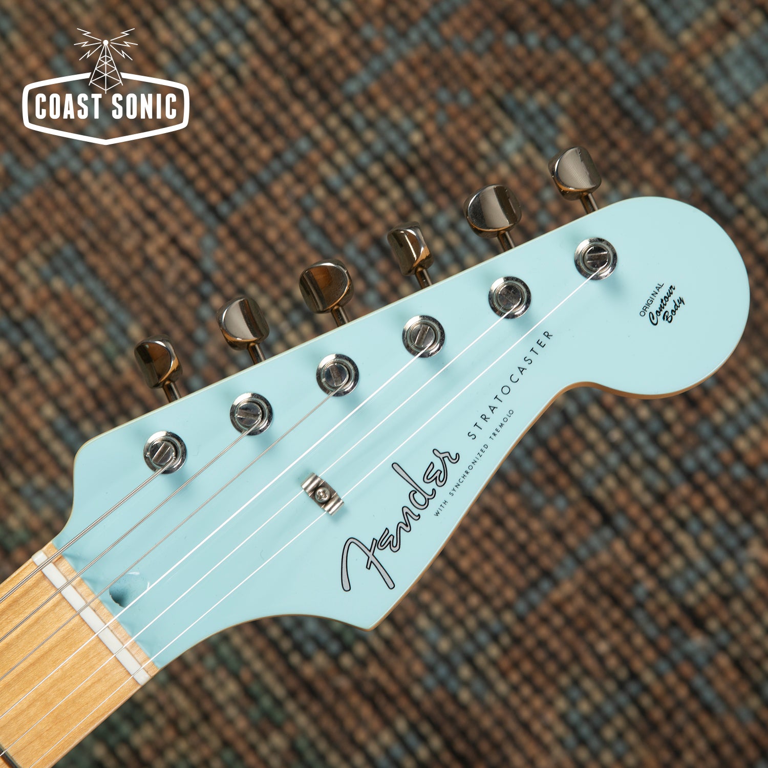 2024 Fender FSR Hybrid II Stratocaster Sonic Blue w/ Matching Headstoc