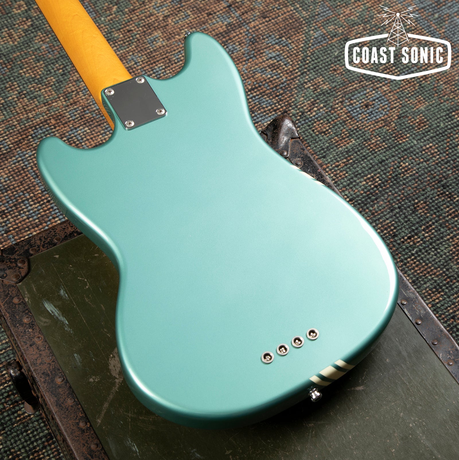 2010 Fender Competition Mustange Bass '67 Reissue MB-SD/CO Made in Japan - Ocean Turquoise Metallic