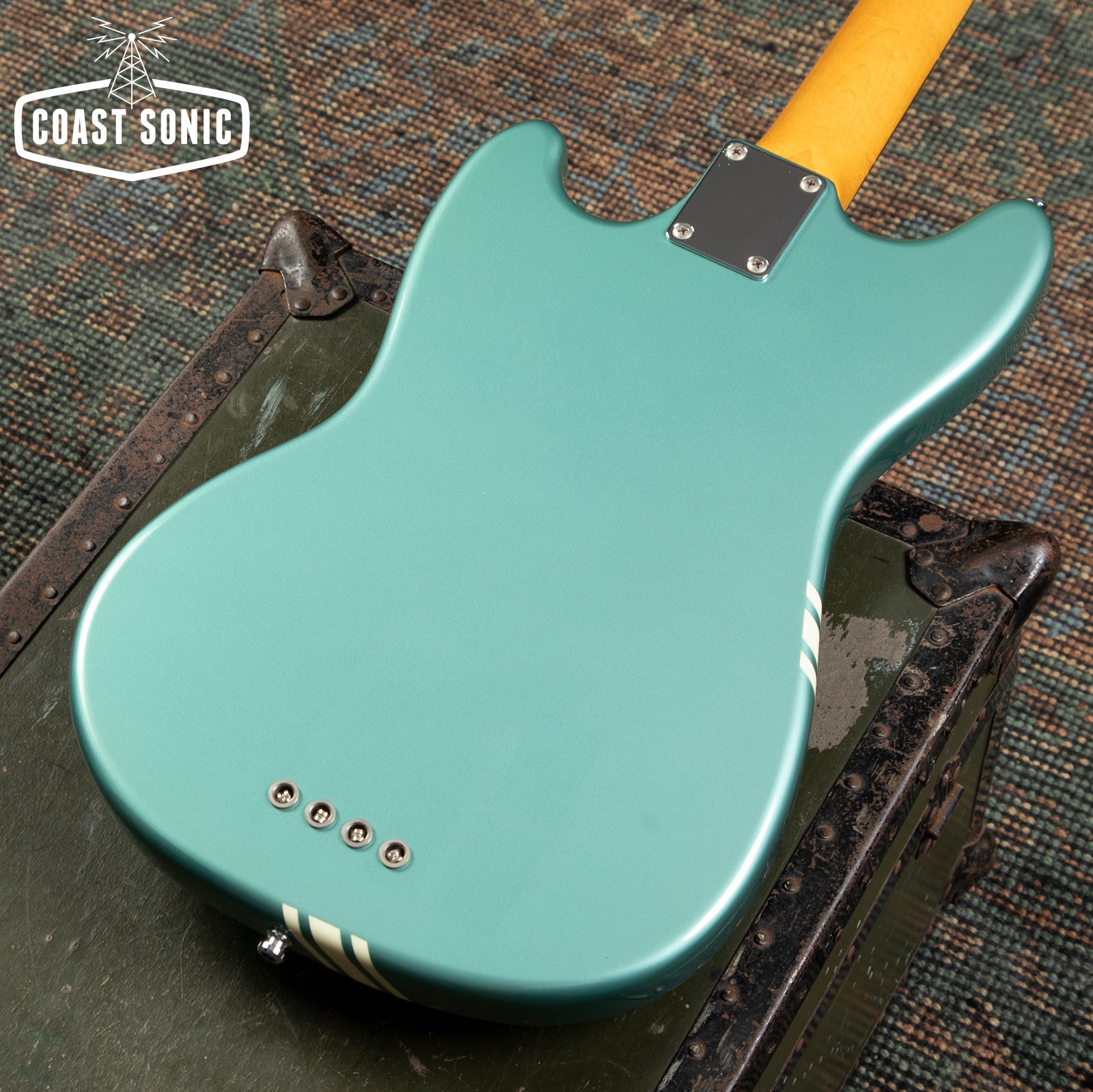 2010 Fender Competition Mustange Bass '67 Reissue MB-SD/CO Made in Japan - Ocean Turquoise Metallic