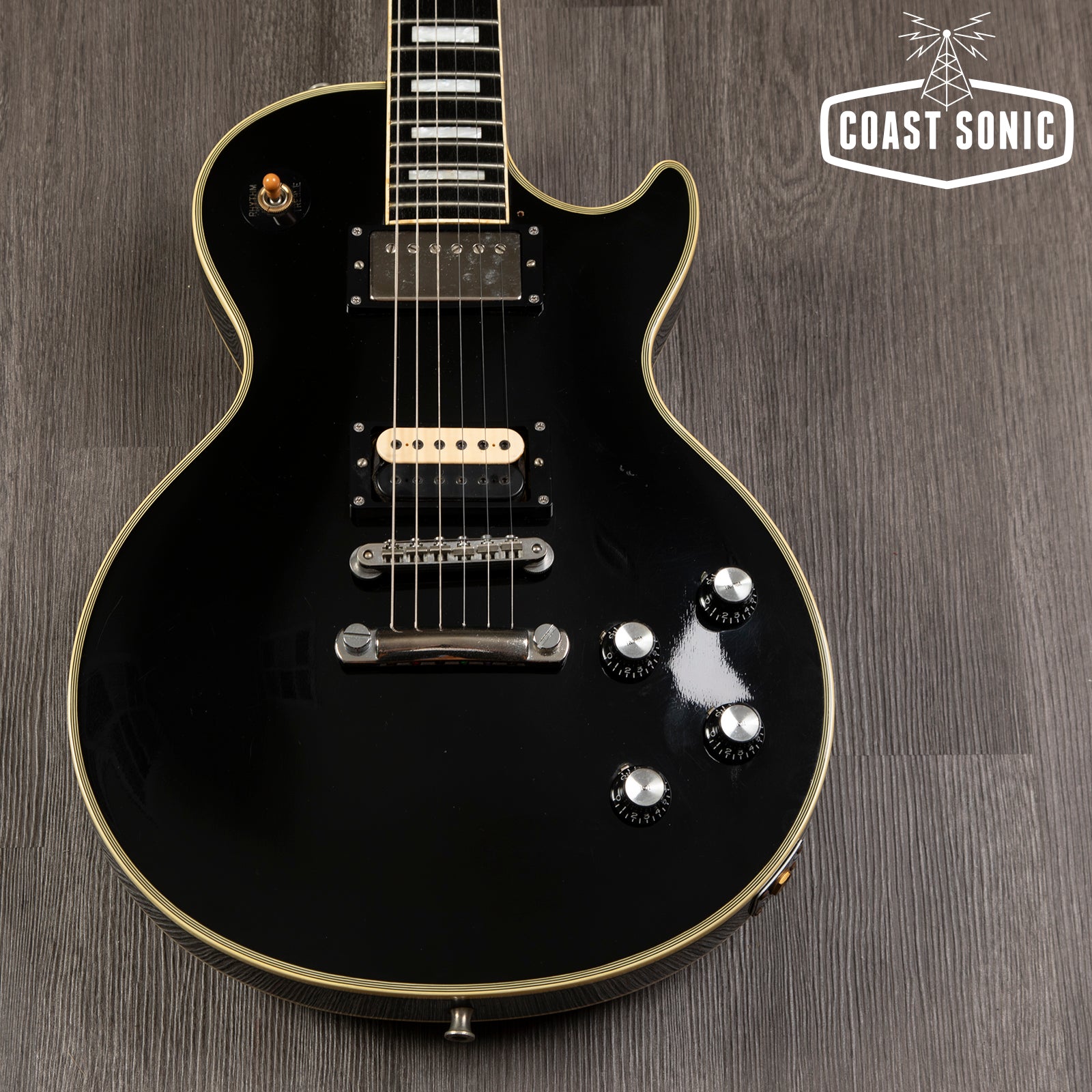 1989 Burny LC-70JS  Les Paul Custom Black Beauty made in Japan