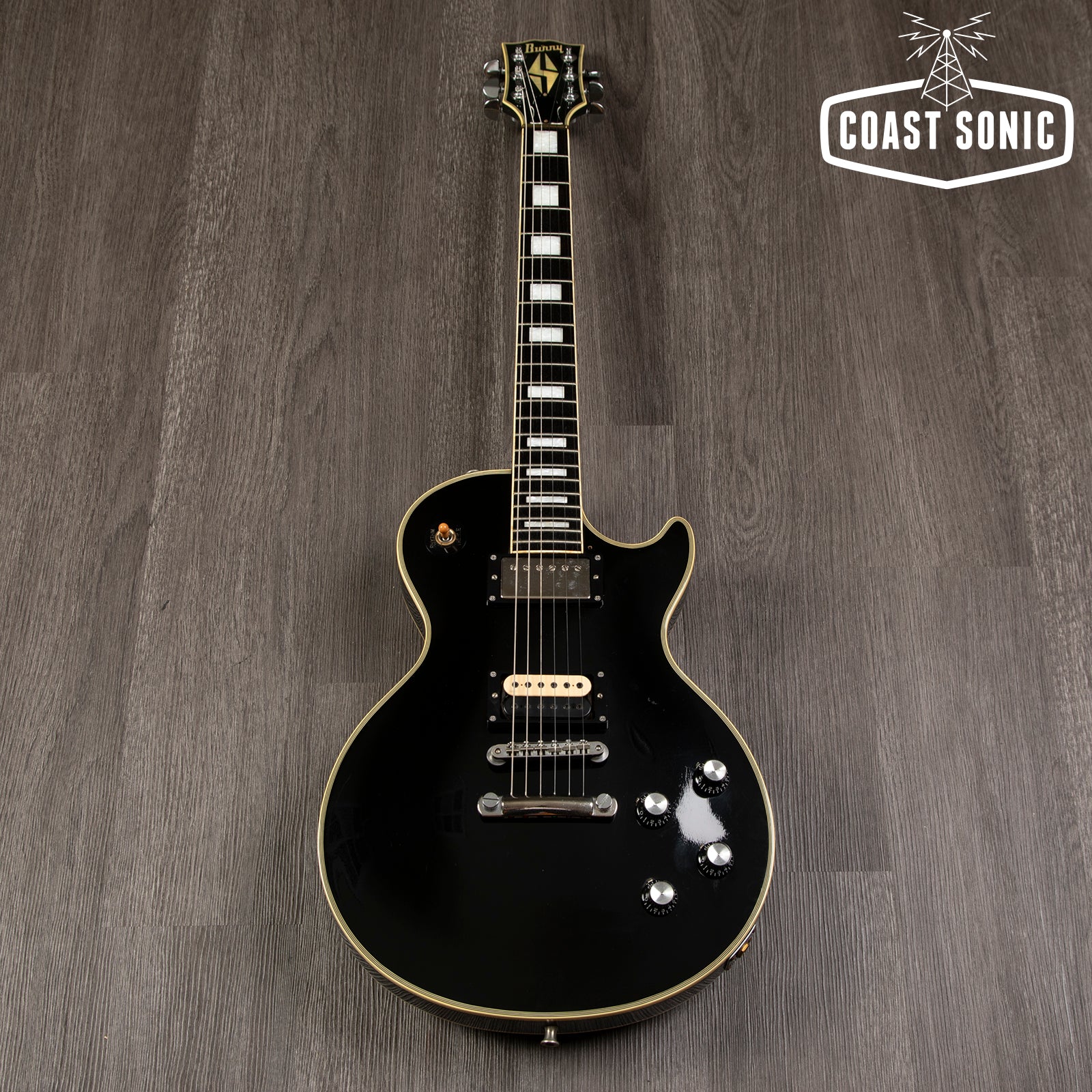 1989 Burny LC-70JS  Les Paul Custom Black Beauty made in Japan