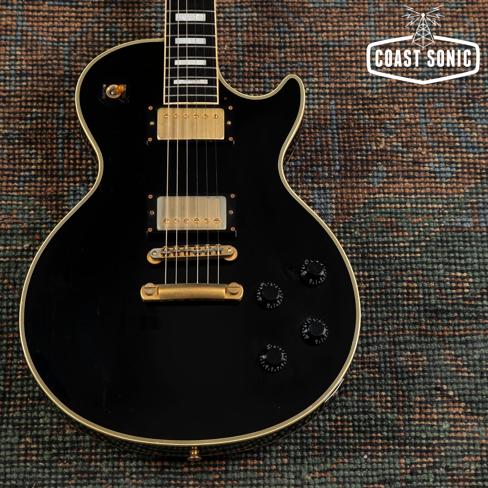 1987 Burny RLC-60 Les Paul Custom Black Beauty made in Japan