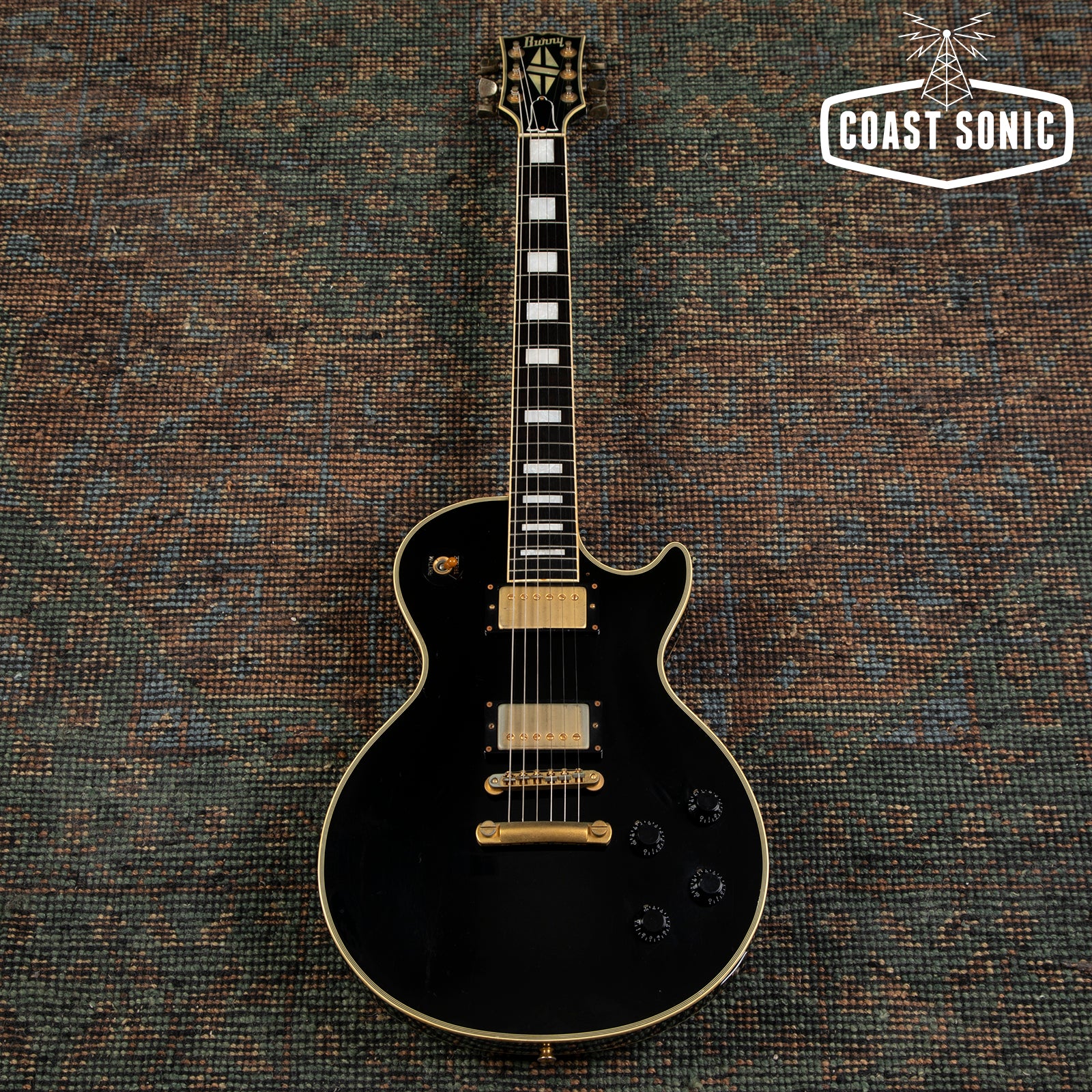 1987 Burny RLC-60 Les Paul Custom Black Beauty made in Japan