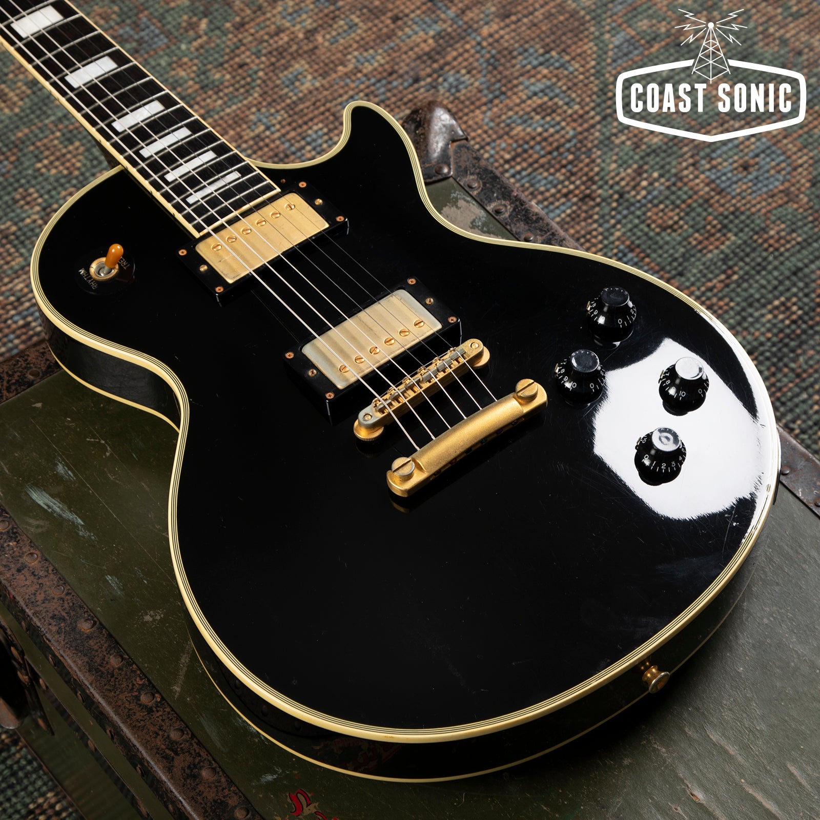 1987 Burny RLC-60 Les Paul Custom Black Beauty made in Japan