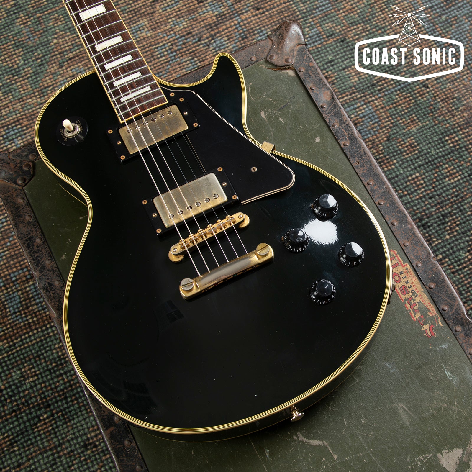1989 Burny RLC-60 Les Paul Custom Black Beauty made in Japan