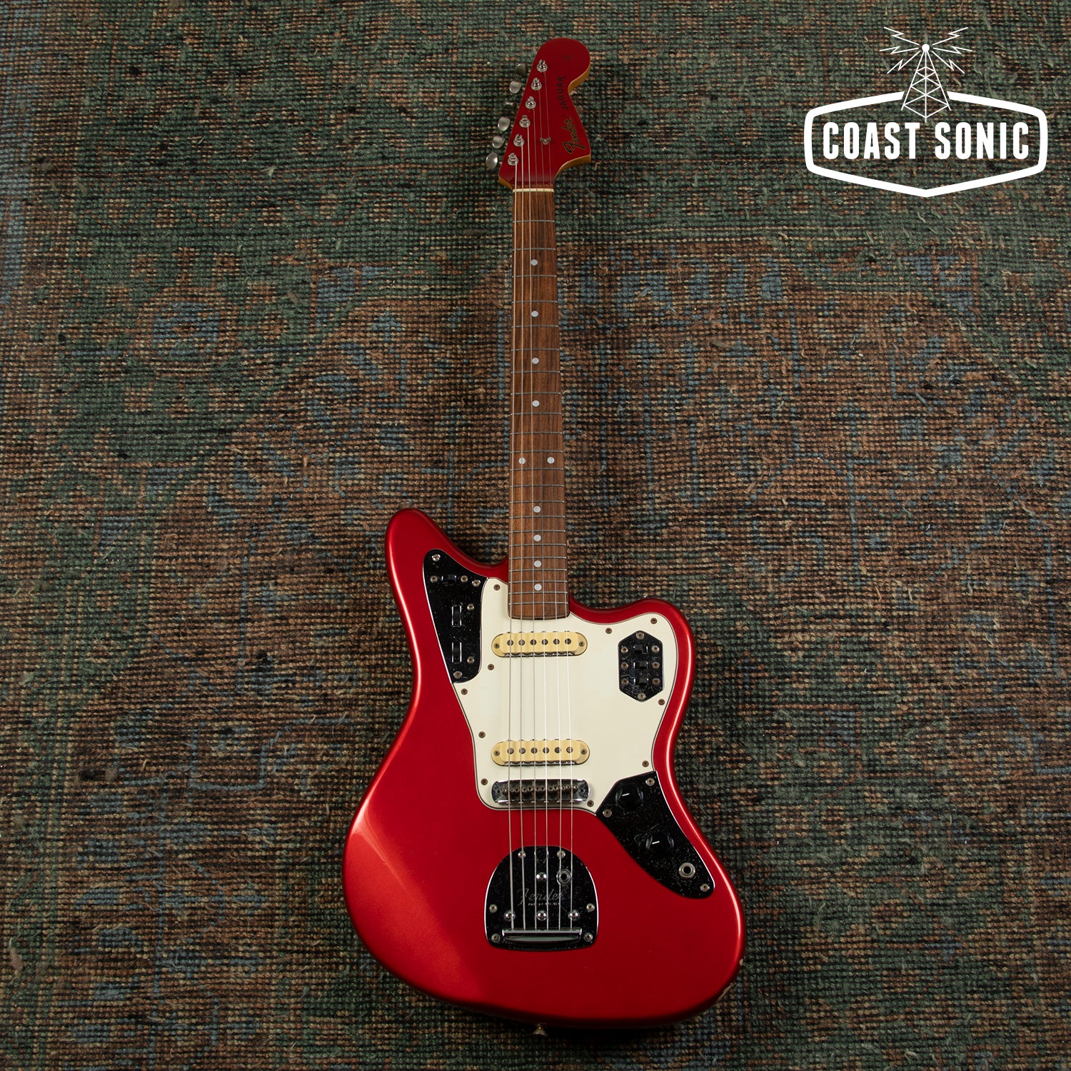 1999 Fender '62 Reissue Jaguar JG66-85 Candy Apple Red w/ Matching Hea