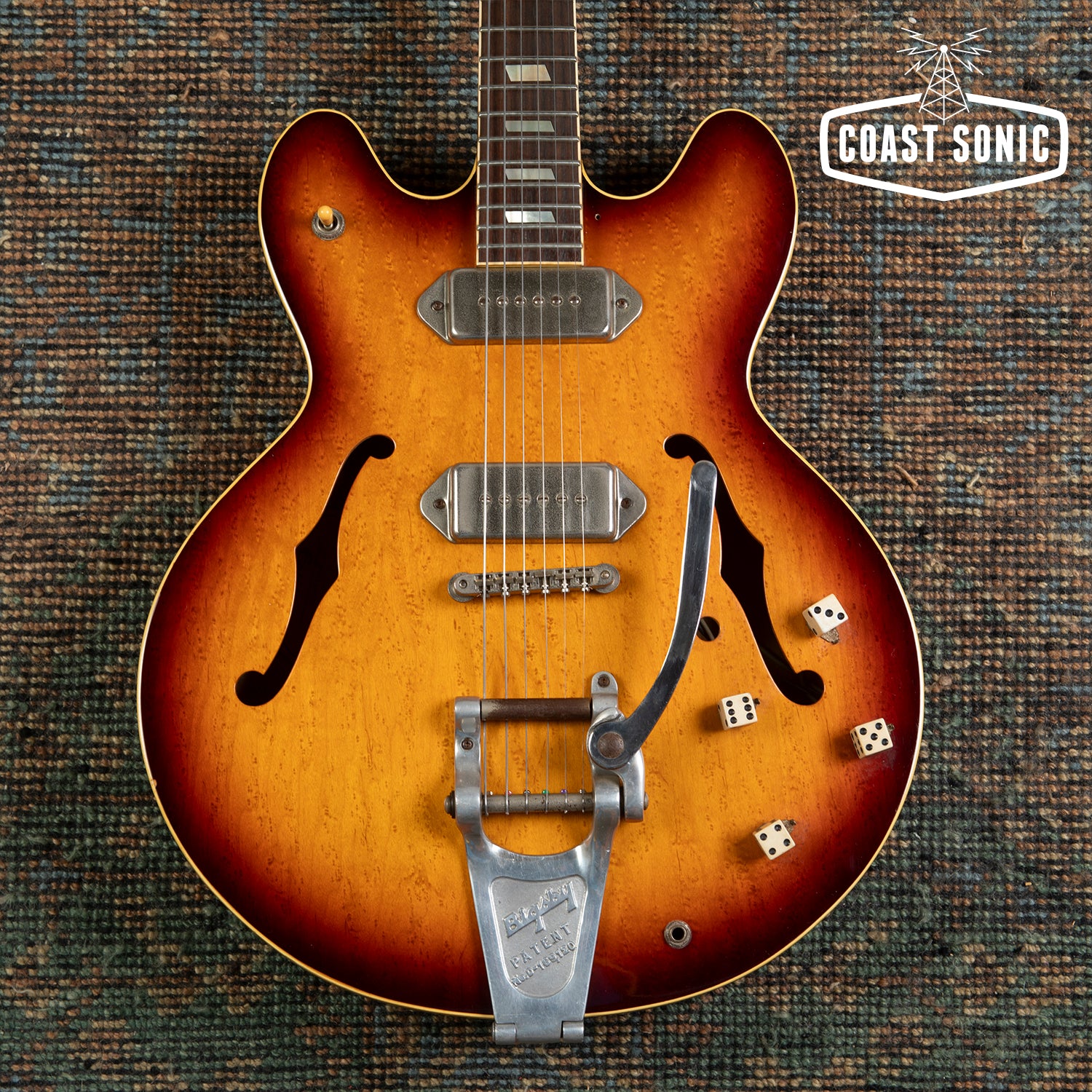 1990 Epiphone Casino Sunburst Pre-Elitist made in Japan w/ Bigsby