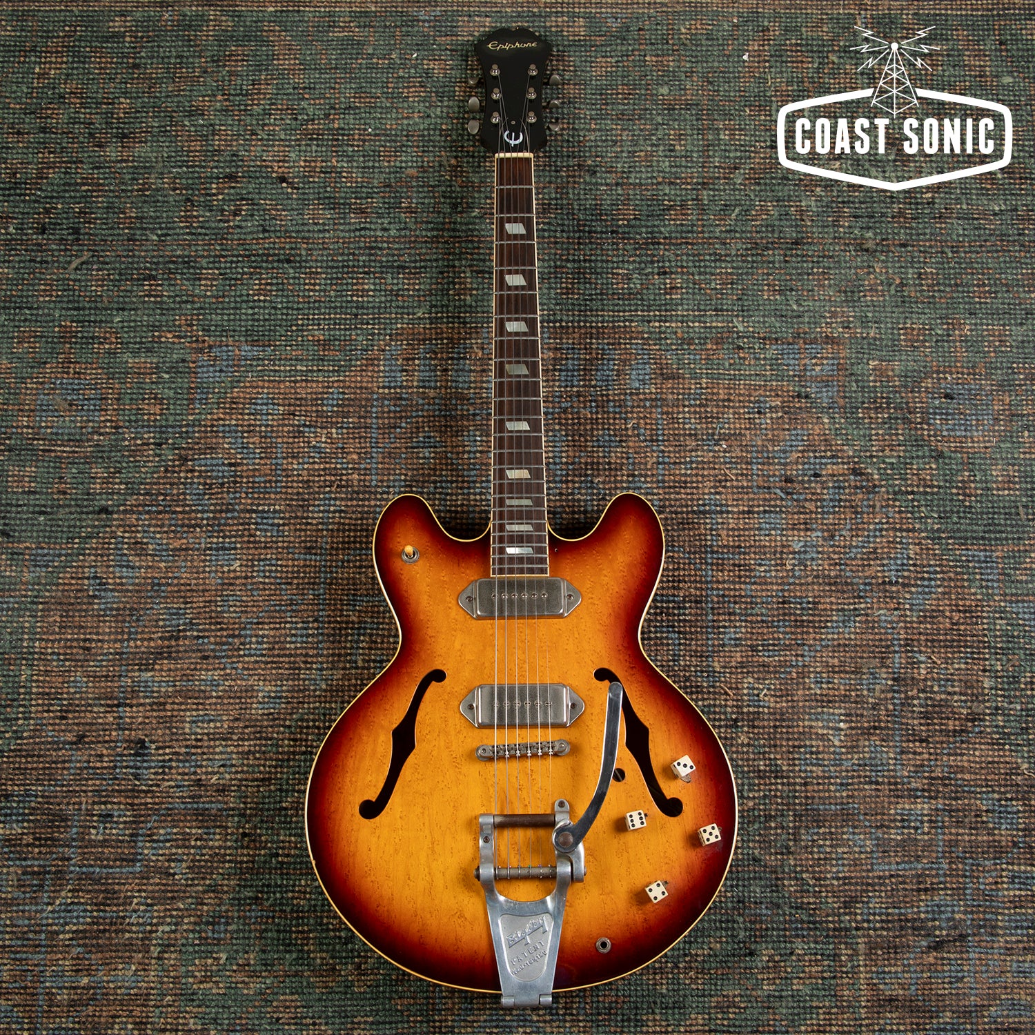 1990 Epiphone Casino Sunburst Pre-Elitist made in Japan w/ Bigsby