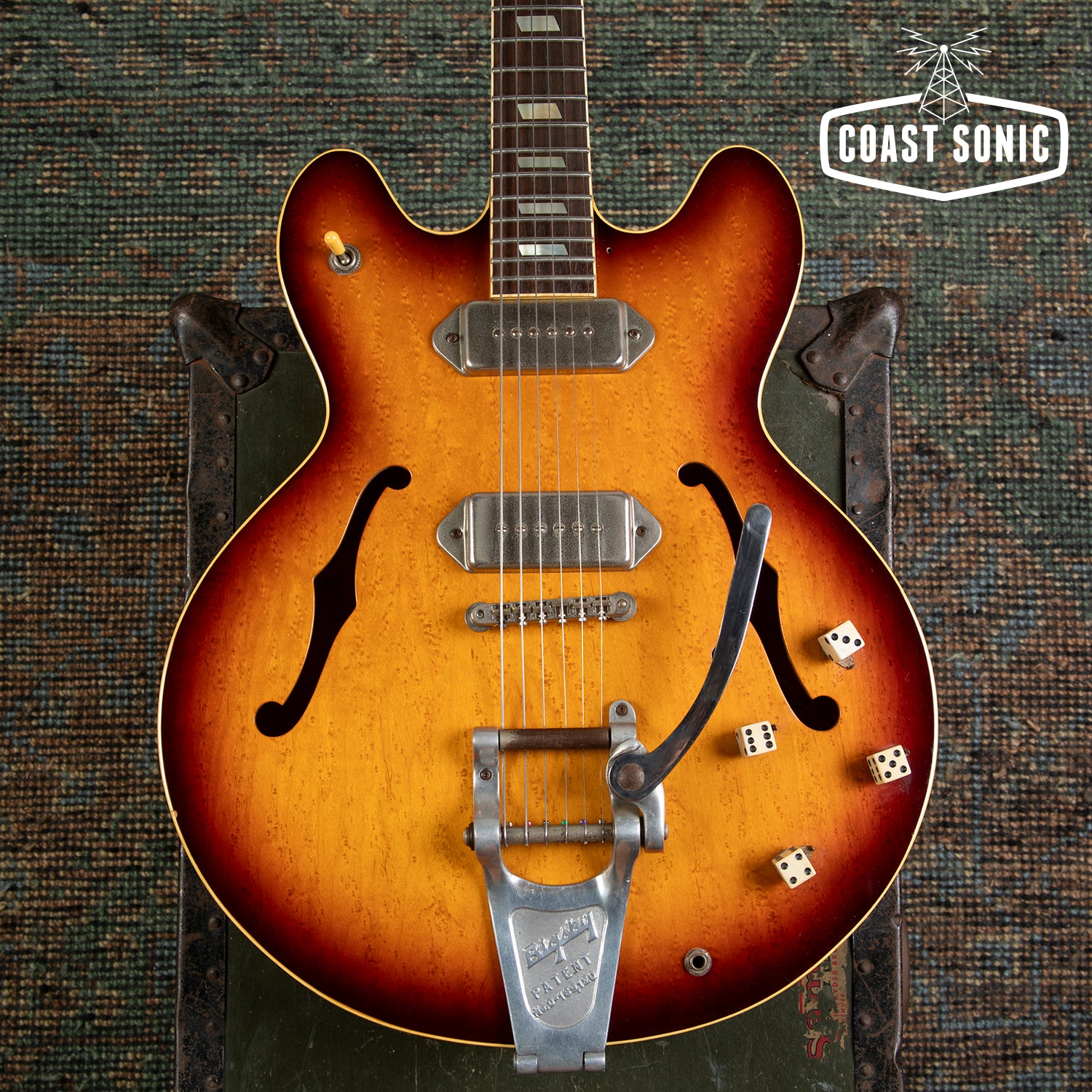 1990 Epiphone Casino Sunburst Pre-Elitist made in Japan w/ Bigsby