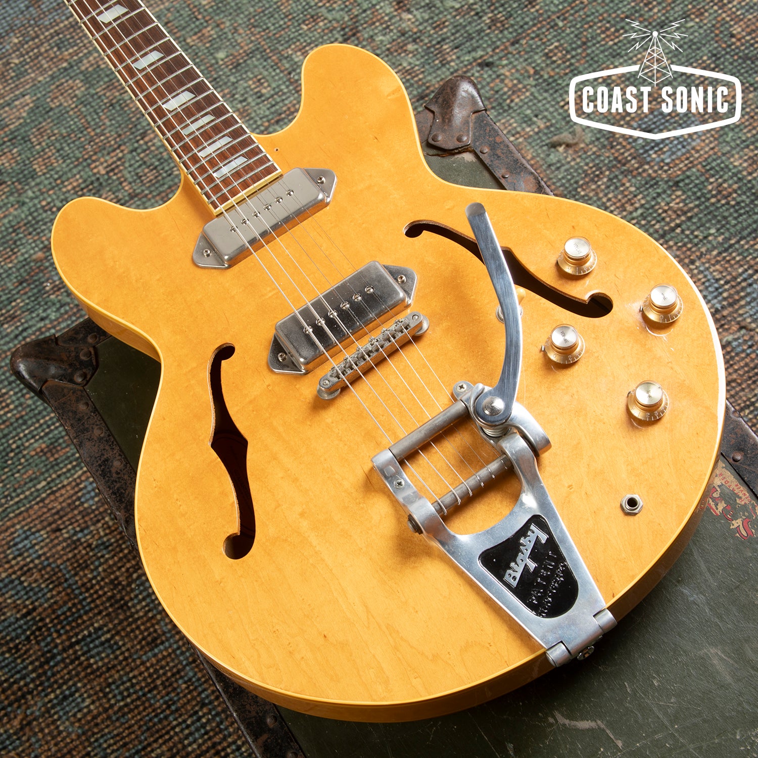 1990 Epiphone Casino Natural Pre-Elitist made in Japan w/ Bigsby