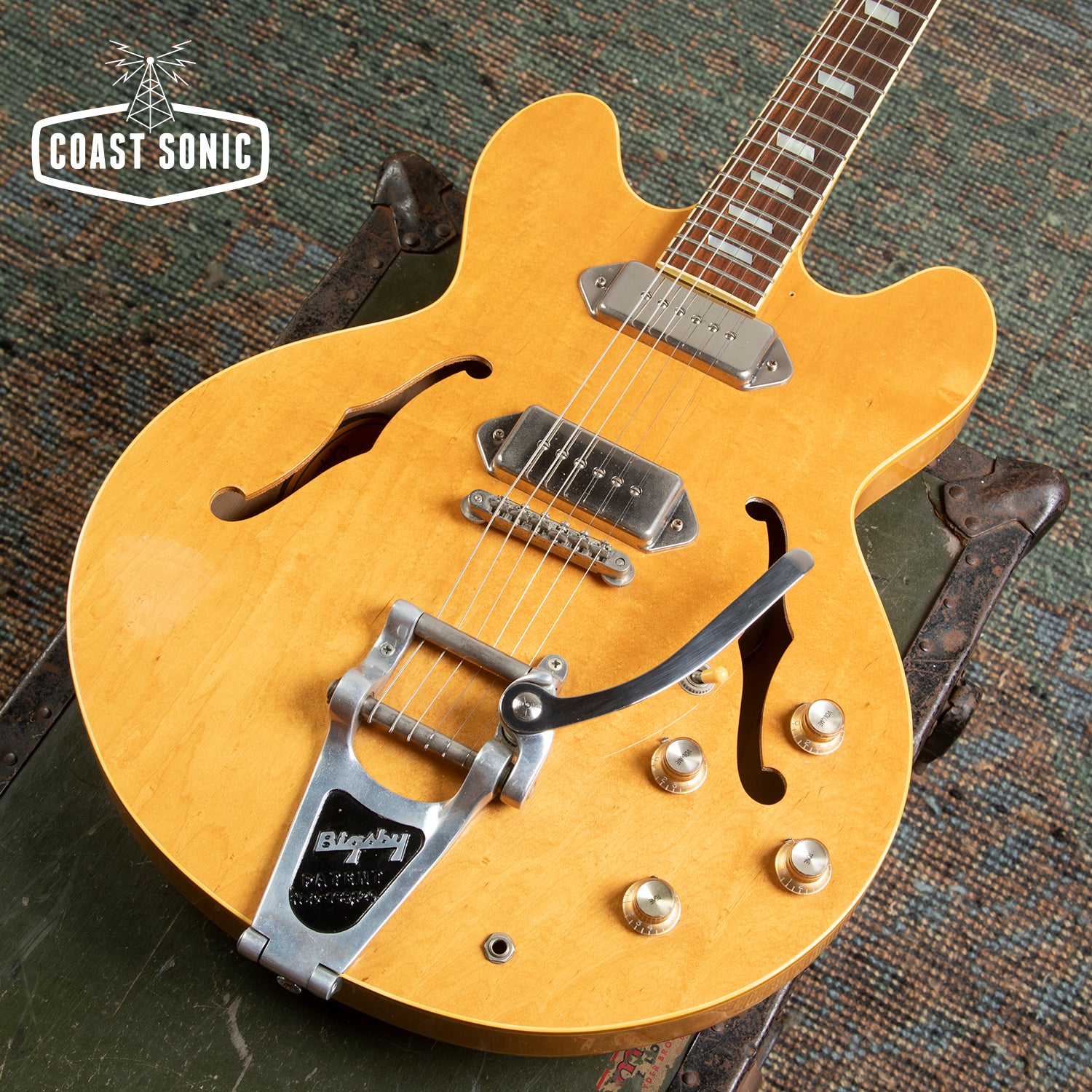 1990 Epiphone Casino Natural Pre-Elitist made in Japan w/ Bigsby