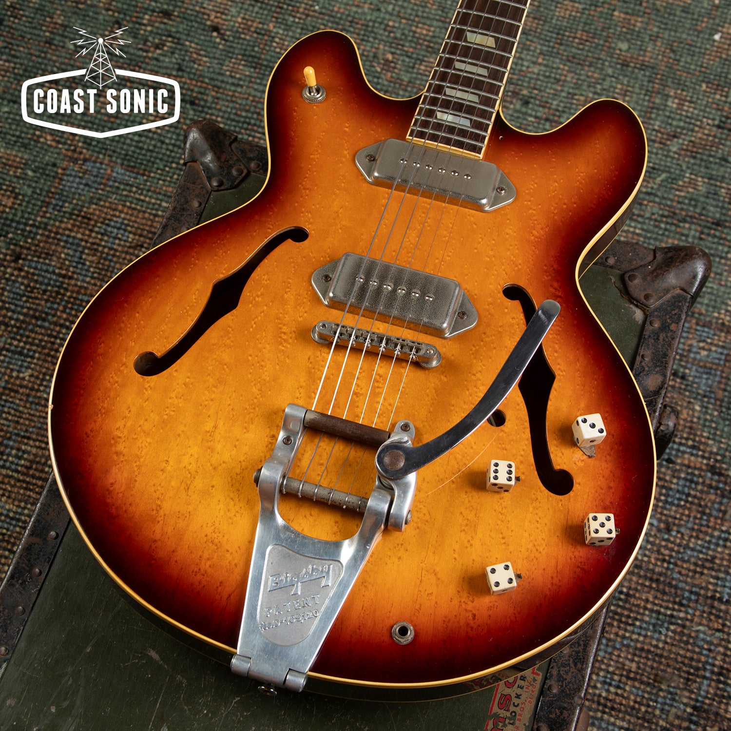 1990 Epiphone Casino Sunburst Pre-Elitist made in Japan w/ Bigsby