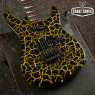 1990 Charvel By Jackson DK-54 Yellow Crackle Dinky Made in Japan