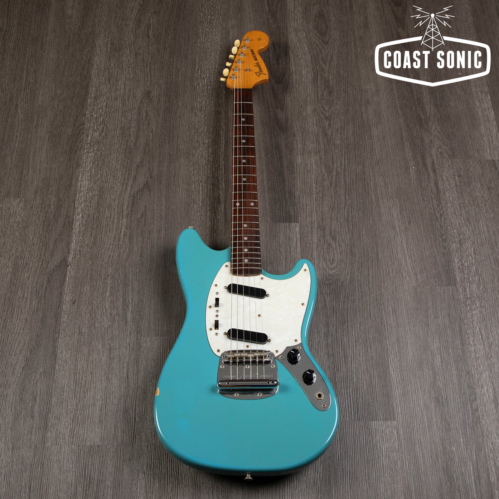 1995 Fender '66 Mustang Reissue MG66-85 Made in Japan - Daphne Blue