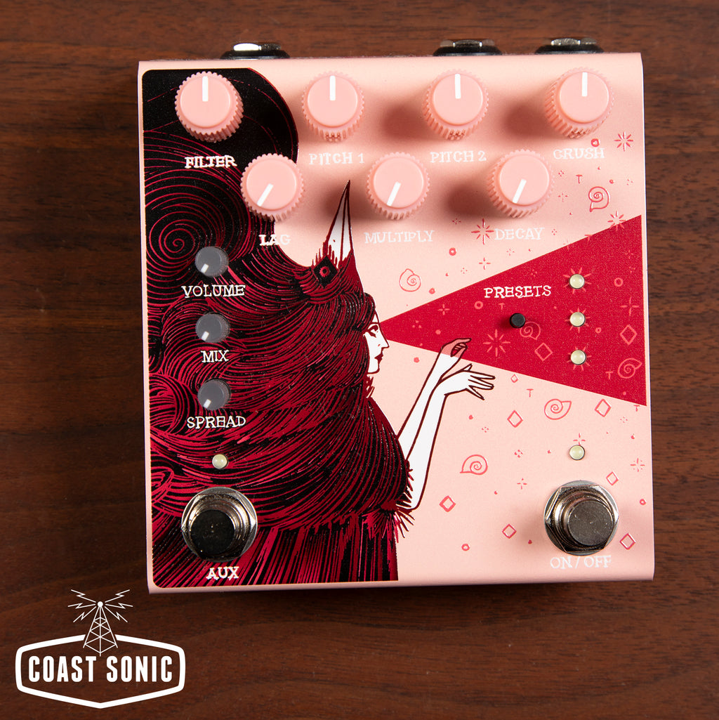 dark star pedal Old Blood Noise Endeavors Dark Star Stereo Soundscape Reverb *Pink*