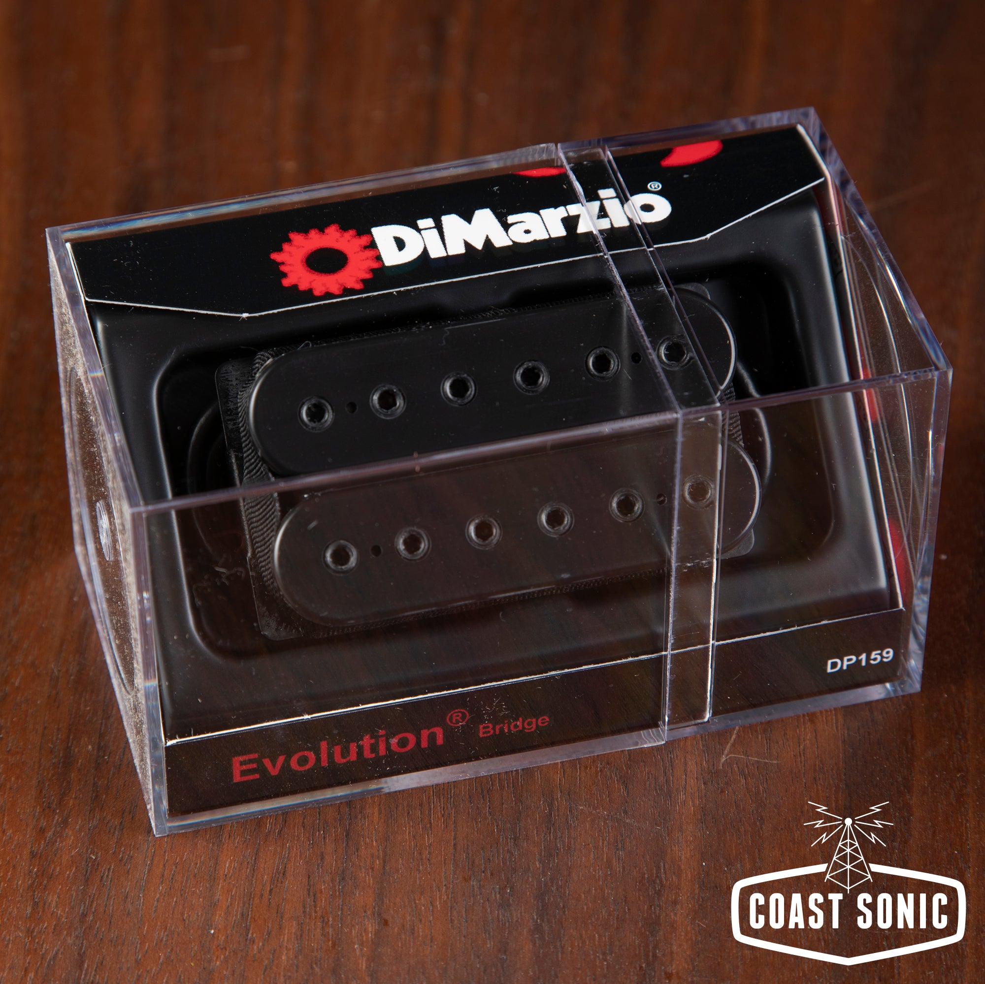 DiMarzio Evolution Bridge Pickup - Black w/ Black Polepieces