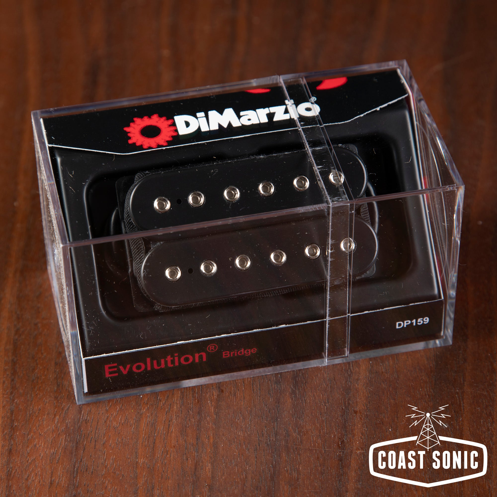 DiMarzio Evolution Bridge Pickup - Black, Nickel Pole Pieces