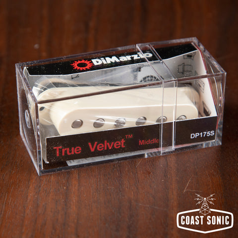 DiMarzio True Velvet Single Coil Middle Pickup - Aged White