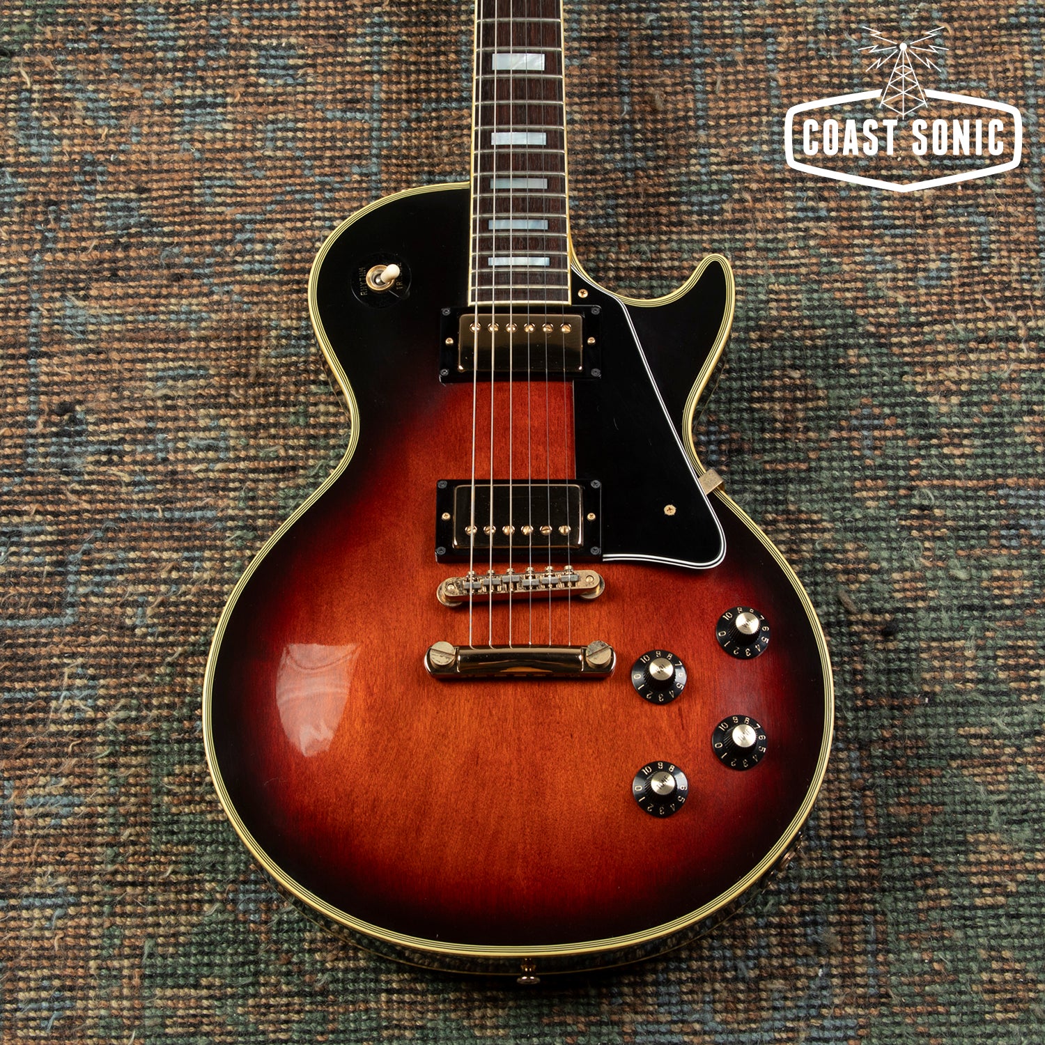 1980 Greco EG-800C Les Paul Custom Made in Japan Tobacco Sunburst w/ca