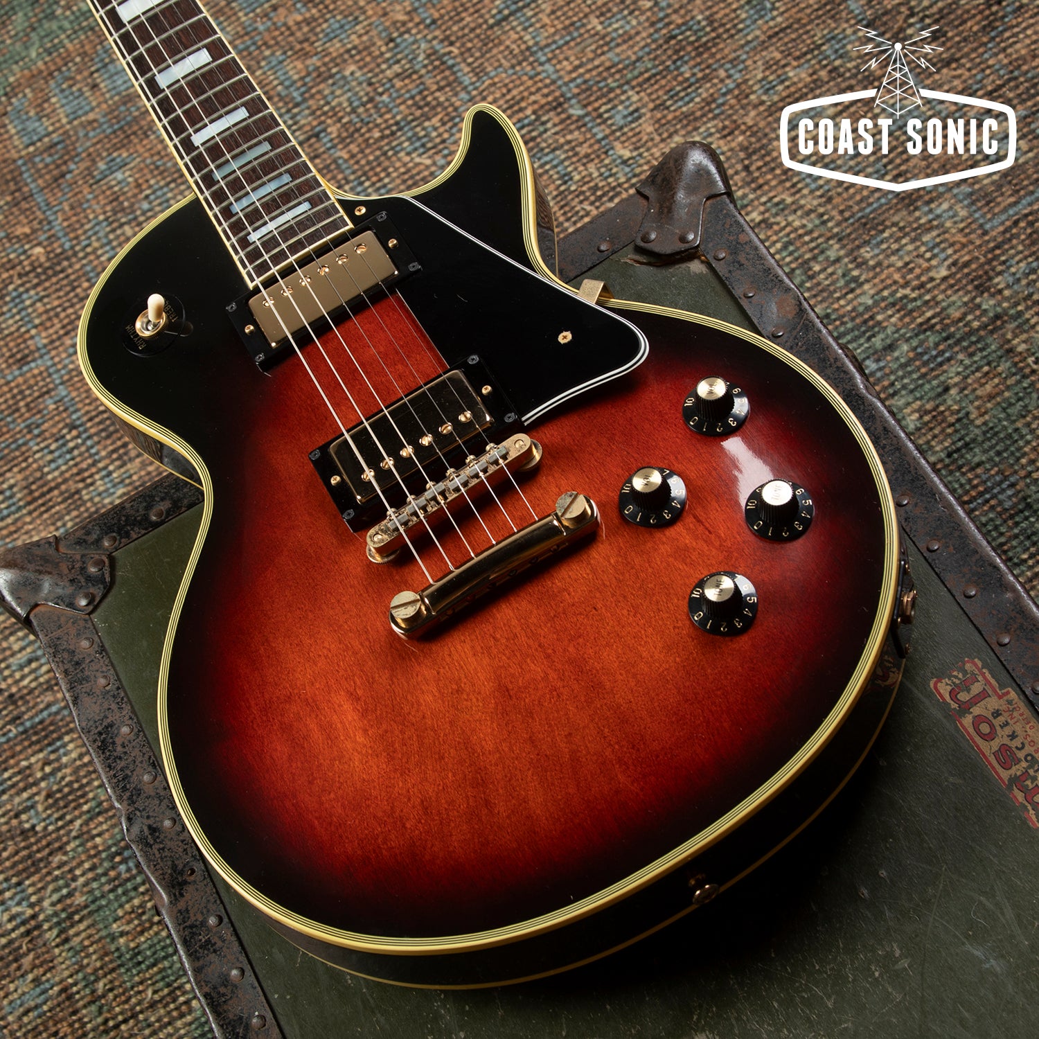 1980 Greco EG-800C Les Paul Custom Made in Japan Tobacco Sunburst w/ca