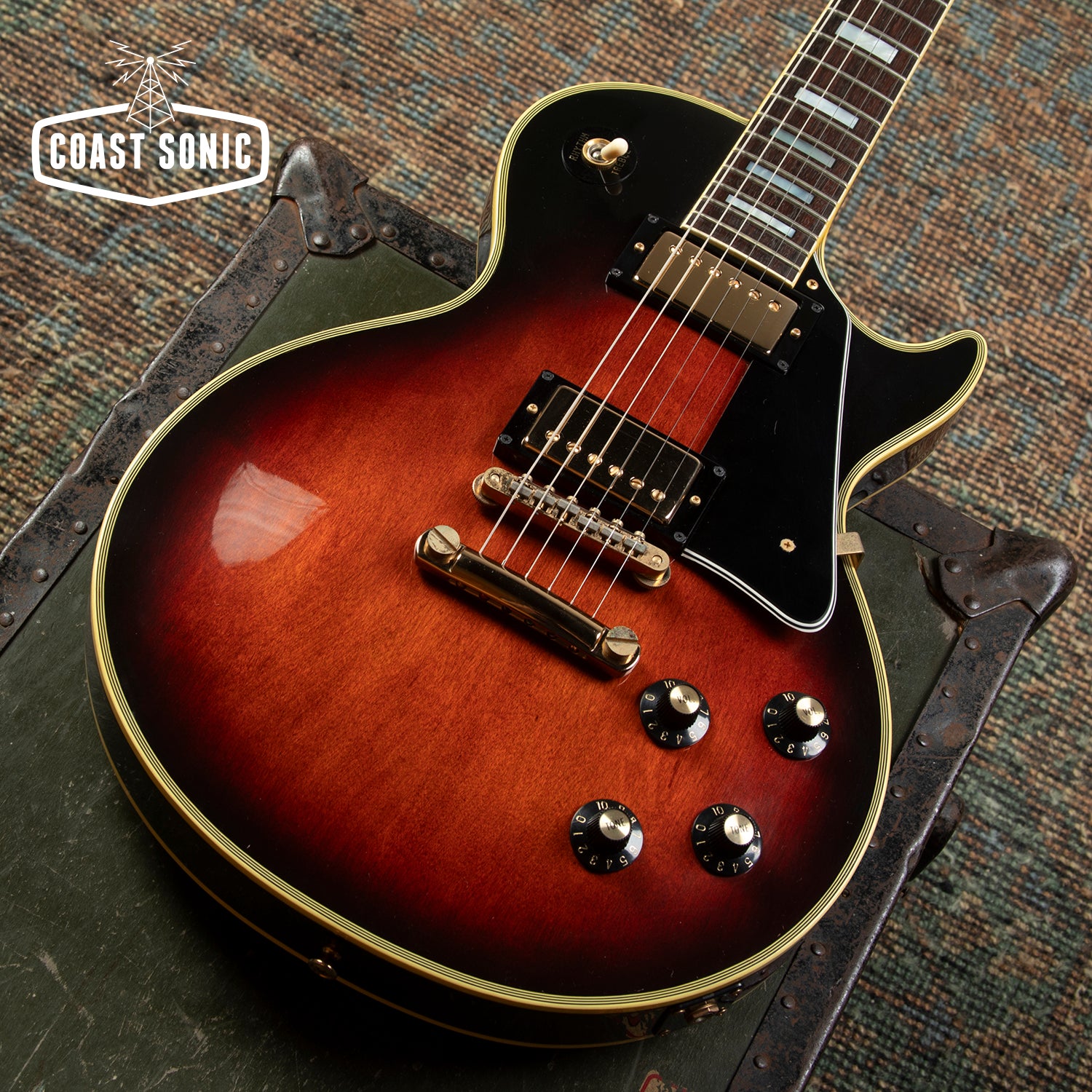 1980 Greco EG-800C Les Paul Custom Made in Japan Tobacco Sunburst w/ca