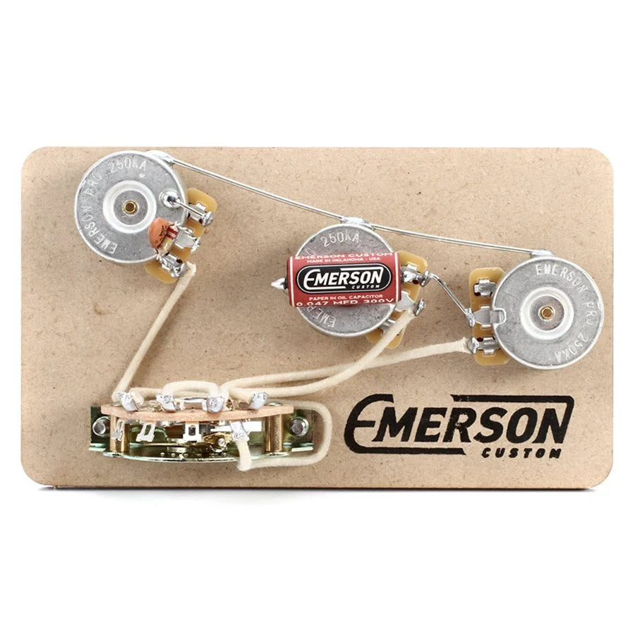 Emerson Custom 5-Way Strat Prewired Kit 500k Premier Pro