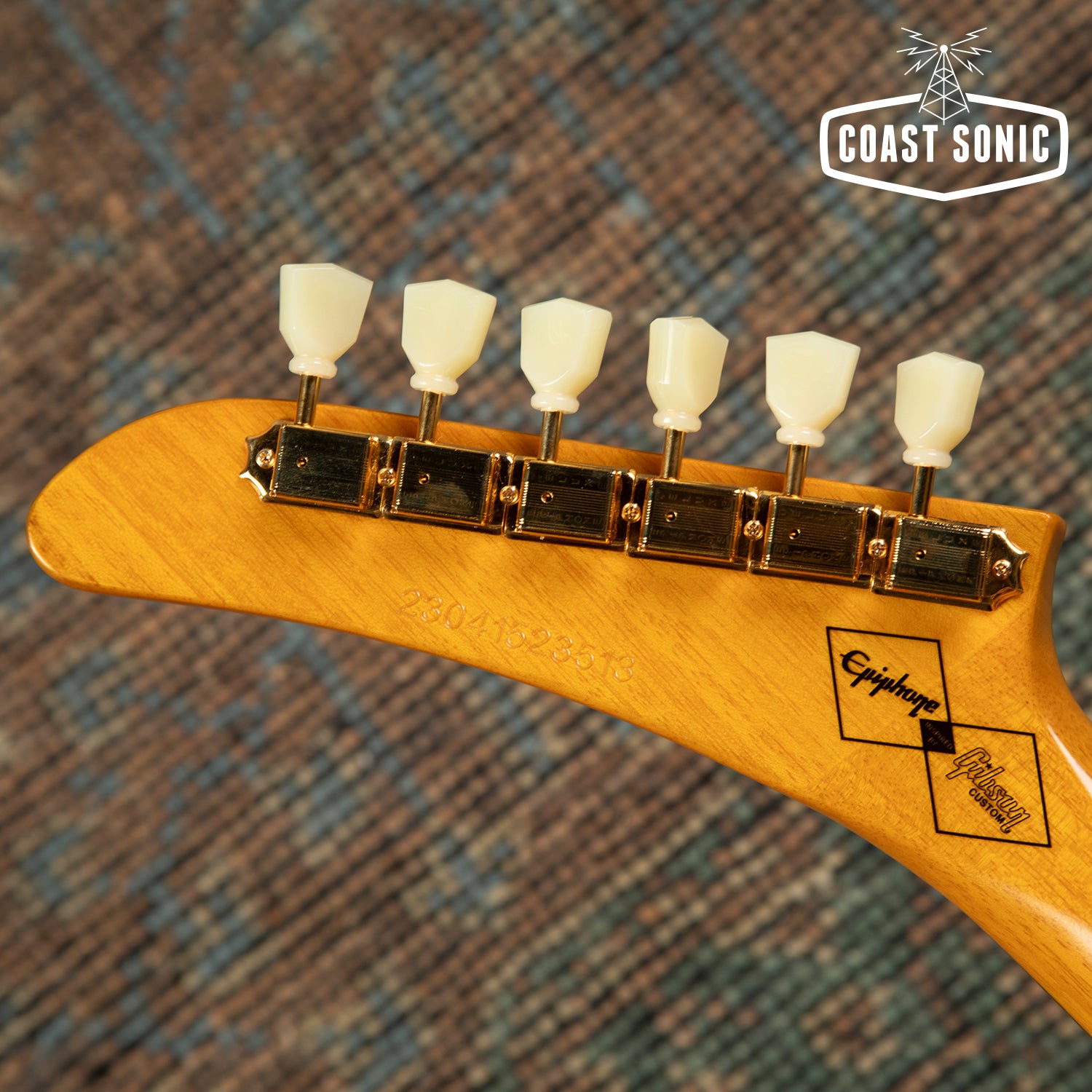 2023 Epiphone Inspired by Gibson Custom '58 Korina Explorer Gibson Bur