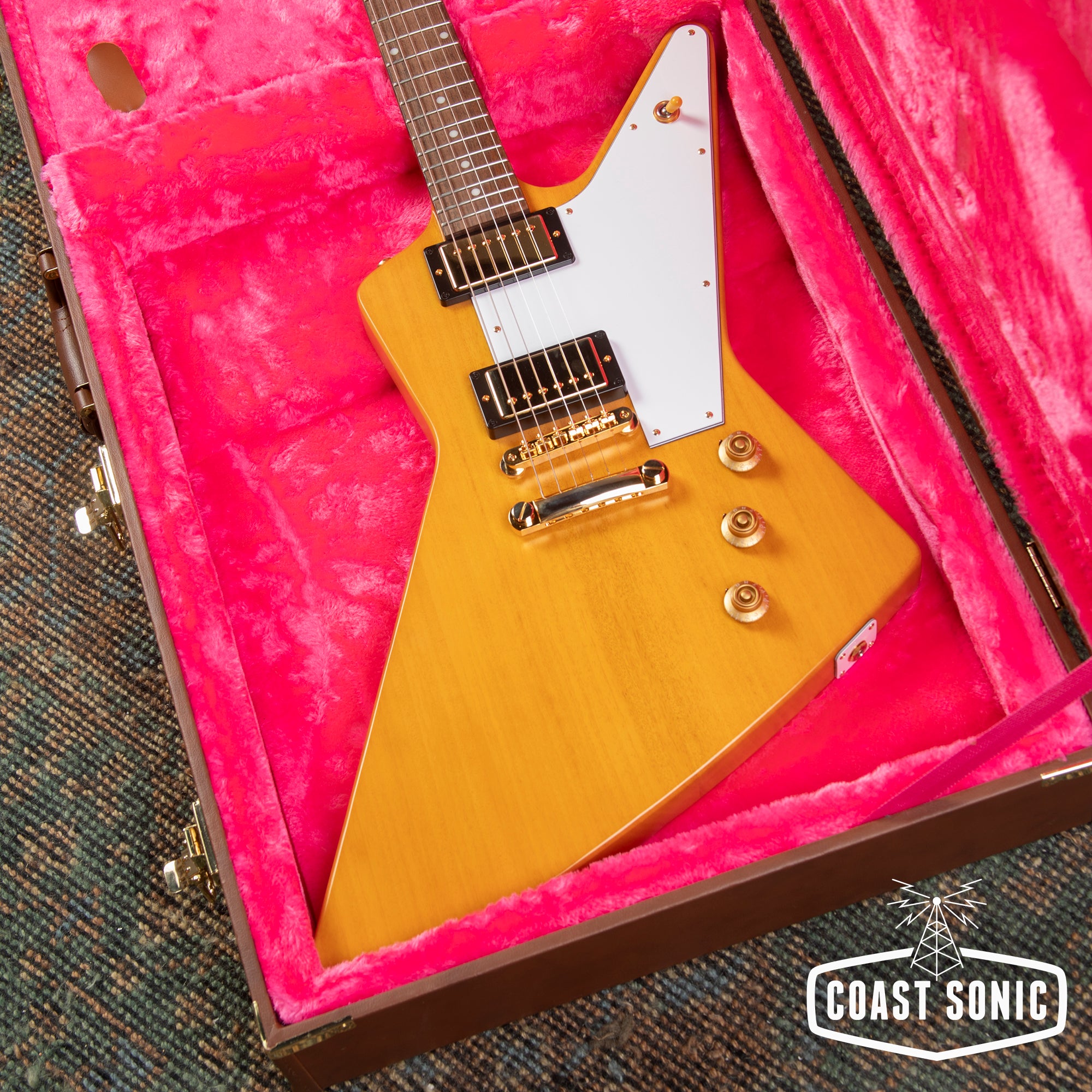 Epiphone by Gibson Korina Explorer ケース付き 2023 Epiphone Inspired by Gibson Custom '58 Korina Explorer Gibson Bur