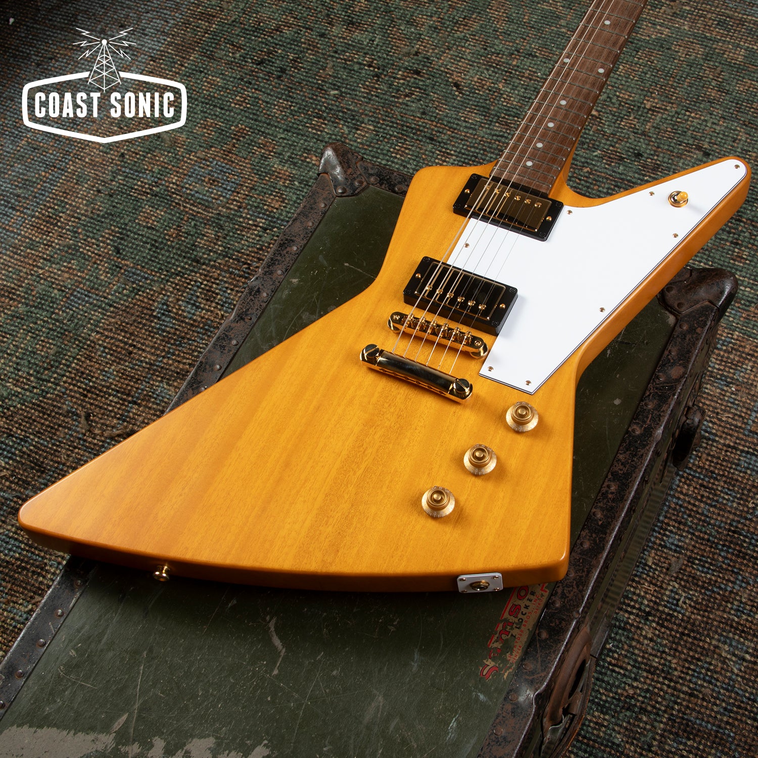2023 Epiphone Inspired by Gibson Custom '58 Korina Explorer Gibson Bur